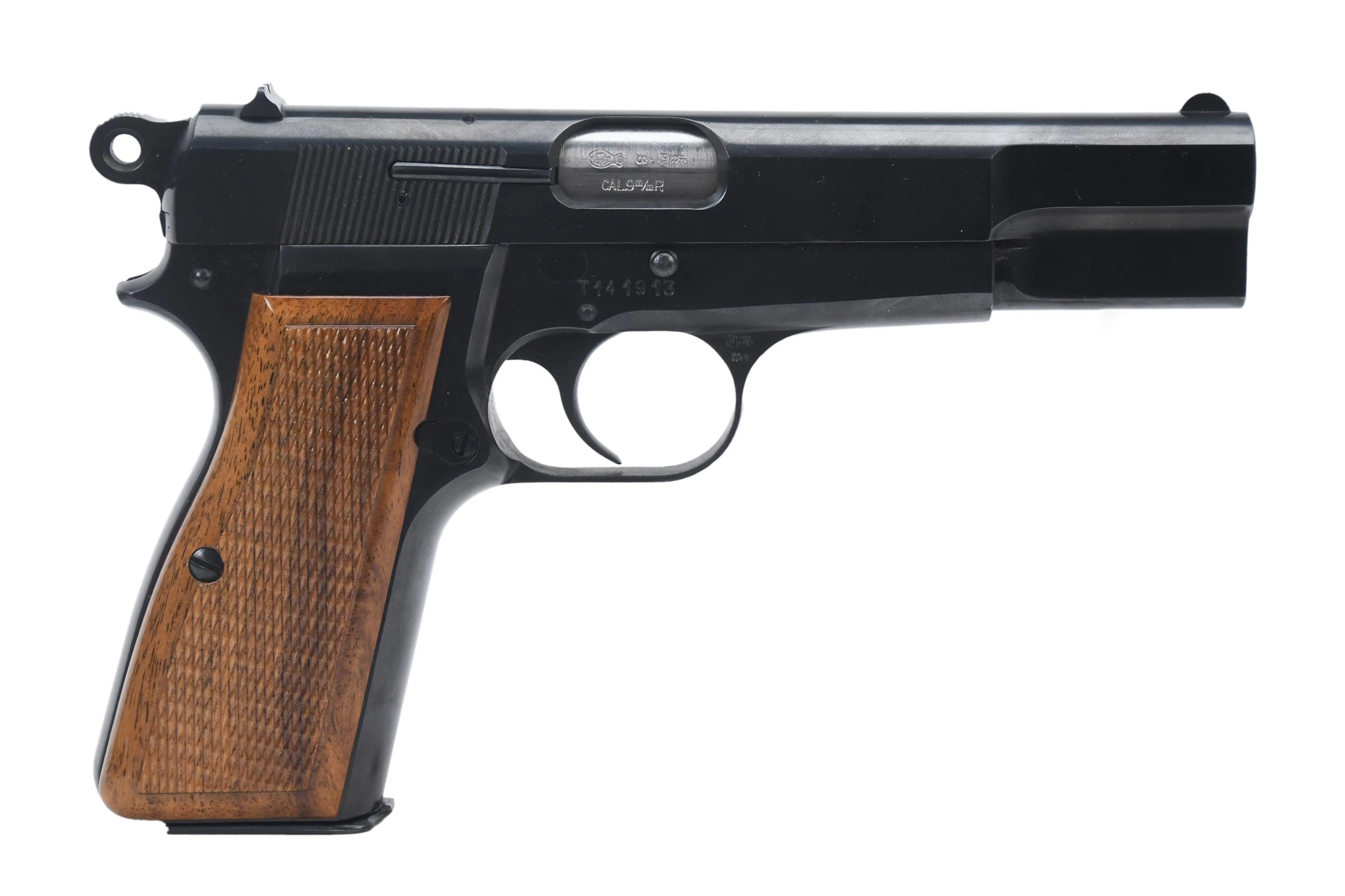 20TH C. BROWNING HI-POWER 9MM SEMI-AUTO PISTOL.