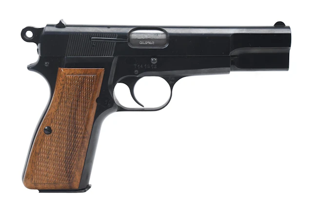 20TH C. BROWNING HI-POWER 9MM SEMI-AUTO PISTOL.