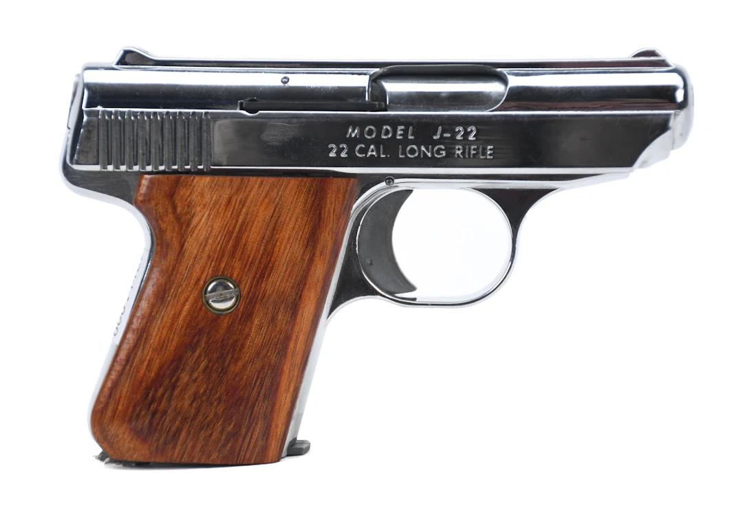 JENNINGS J-22 .22 LR SEMI-AUTO PISTOL WITH BOX.
