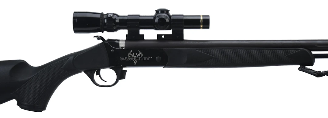CVA PURSUIT 50 CAL. MUZZLELOADER WITH SCOPE.