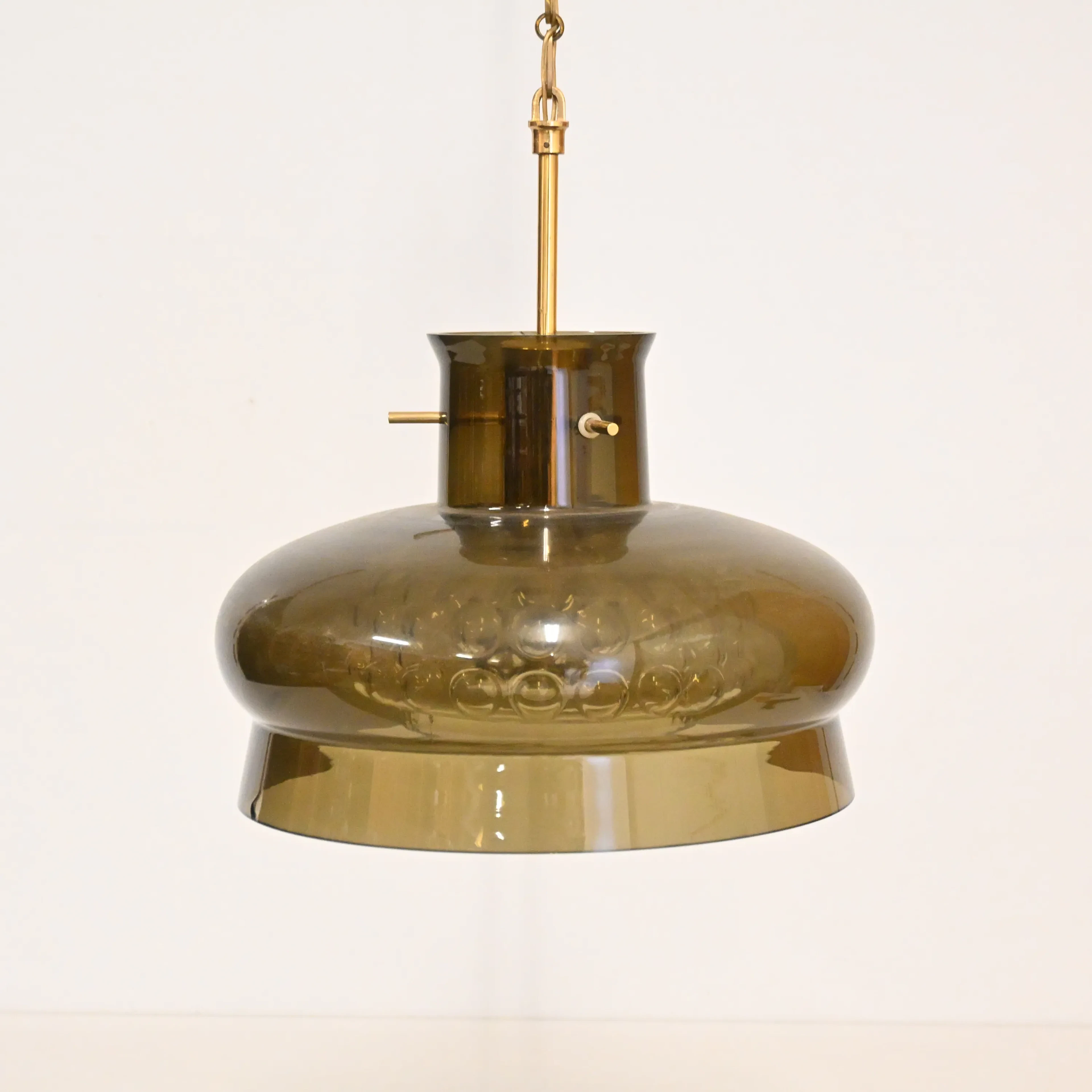 Carl Fagerlund, taklampa, "Neptun", Orrefors, 1970-tal.