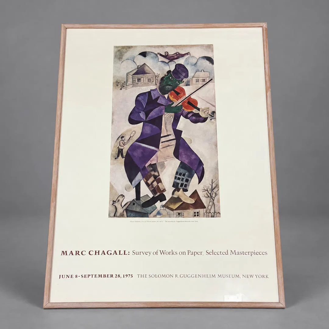 Marc Chagall (1887–1985). Utställningsaffisch, Solomon R. Guggenheim