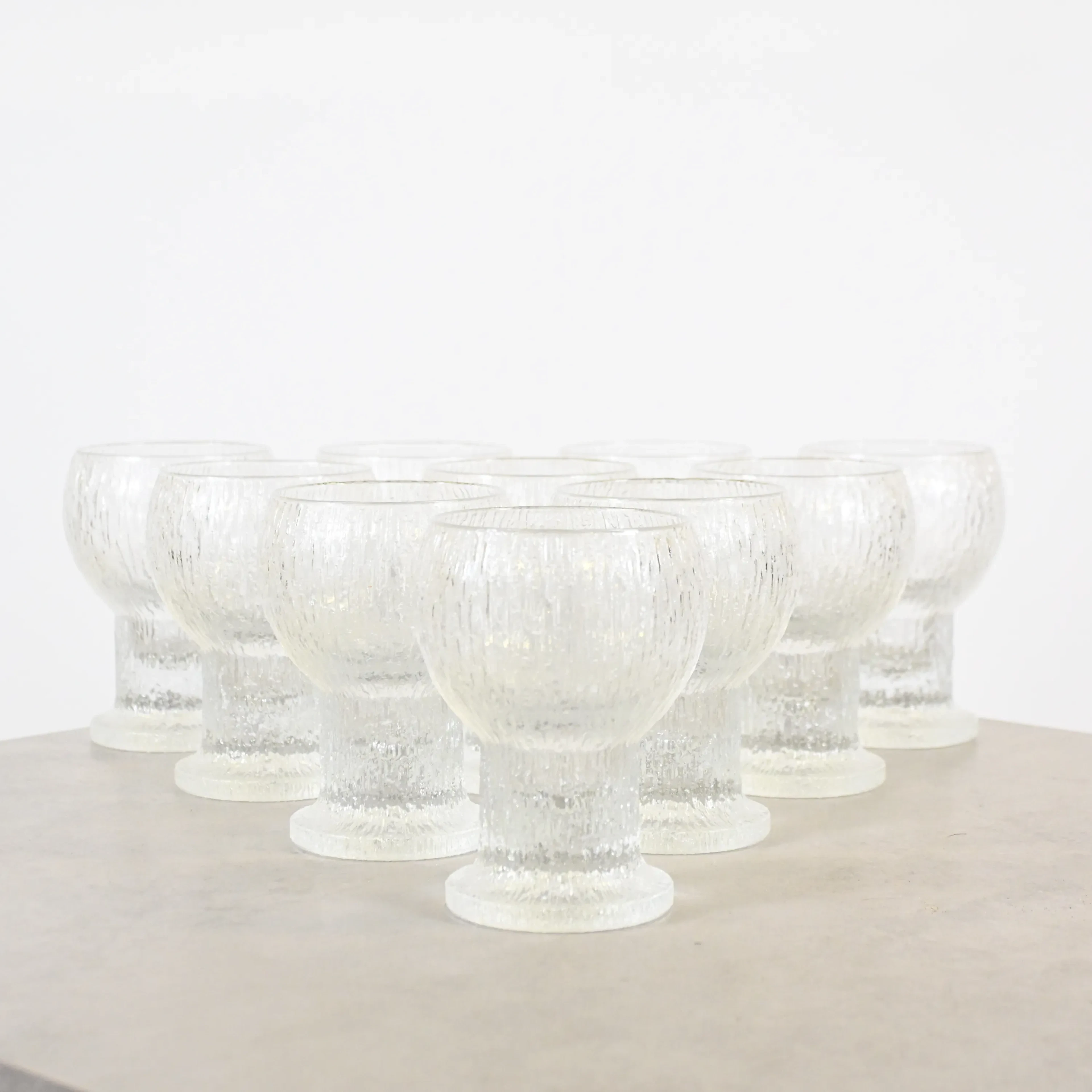 Timo Sarpaneva, glas, 10st, "Kekkerit", Iittala, Finalnd.