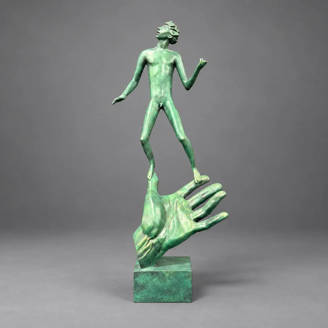 Carl Milles (1875–1955) efter. Skulptur, ”Guds hand”.