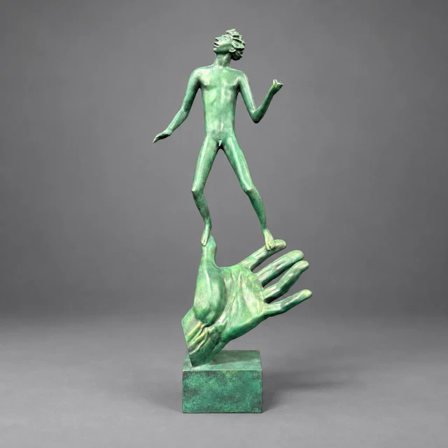 Carl Milles (1875–1955) efter. Skulptur, ”Guds hand”.