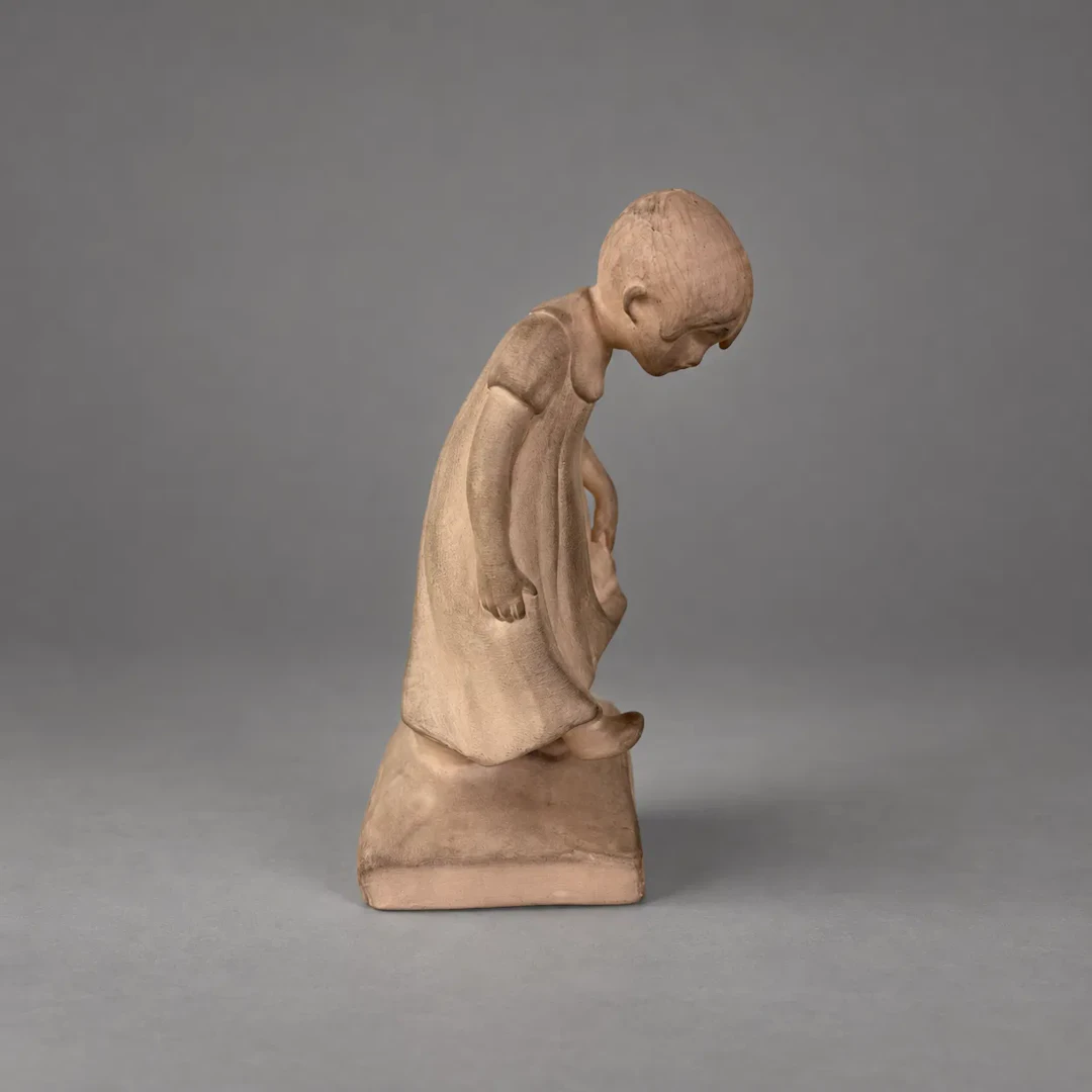 Carl Eldh (1873-1954) skulptur, terracotta, "Anna", signerad.