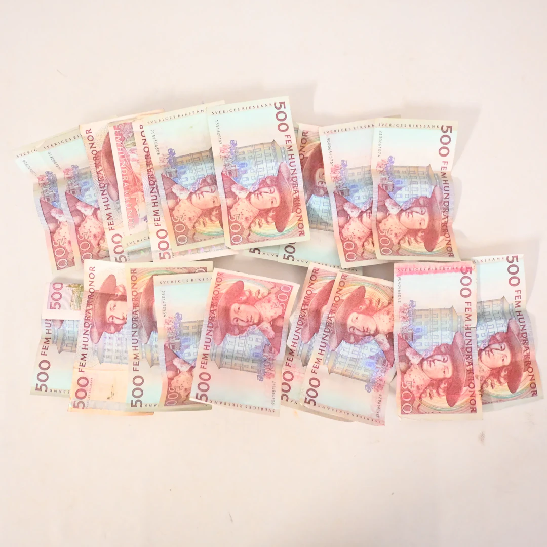 Sedlar, Sverige, nominellt värde 10 000kr.