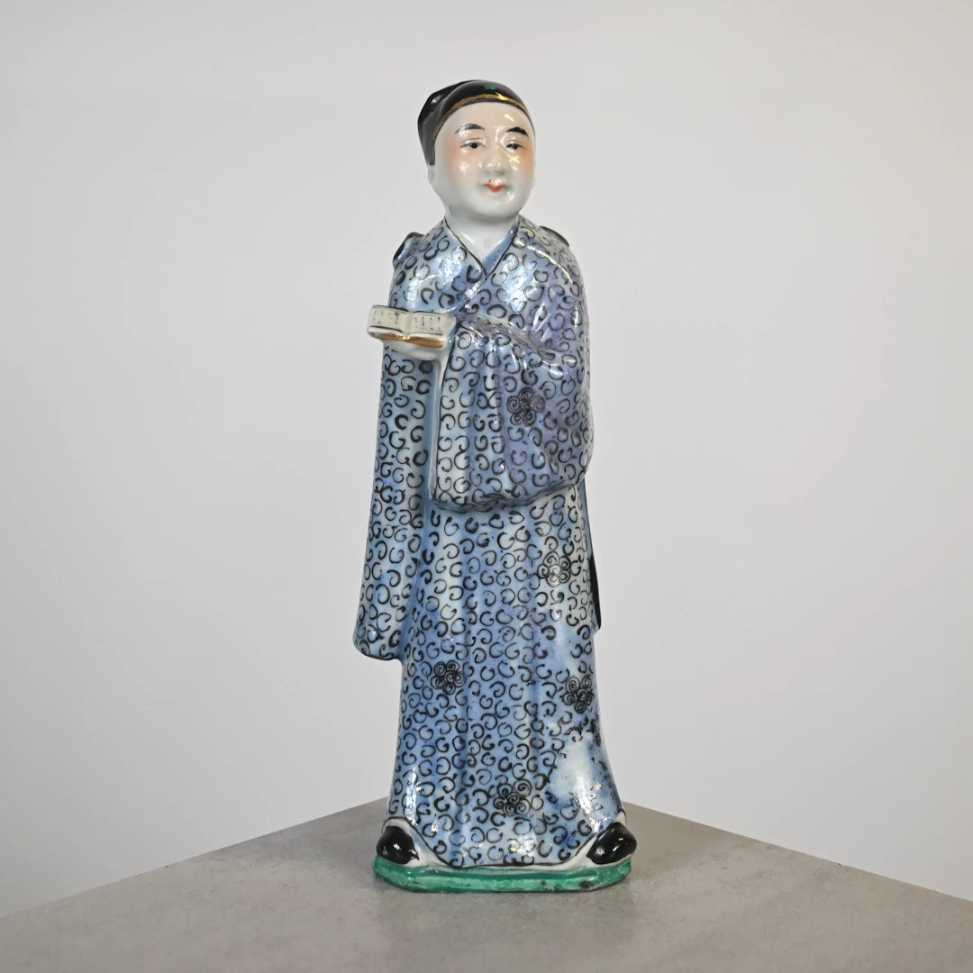 Figurin, porslin, Kina, sen Qingdynastin.