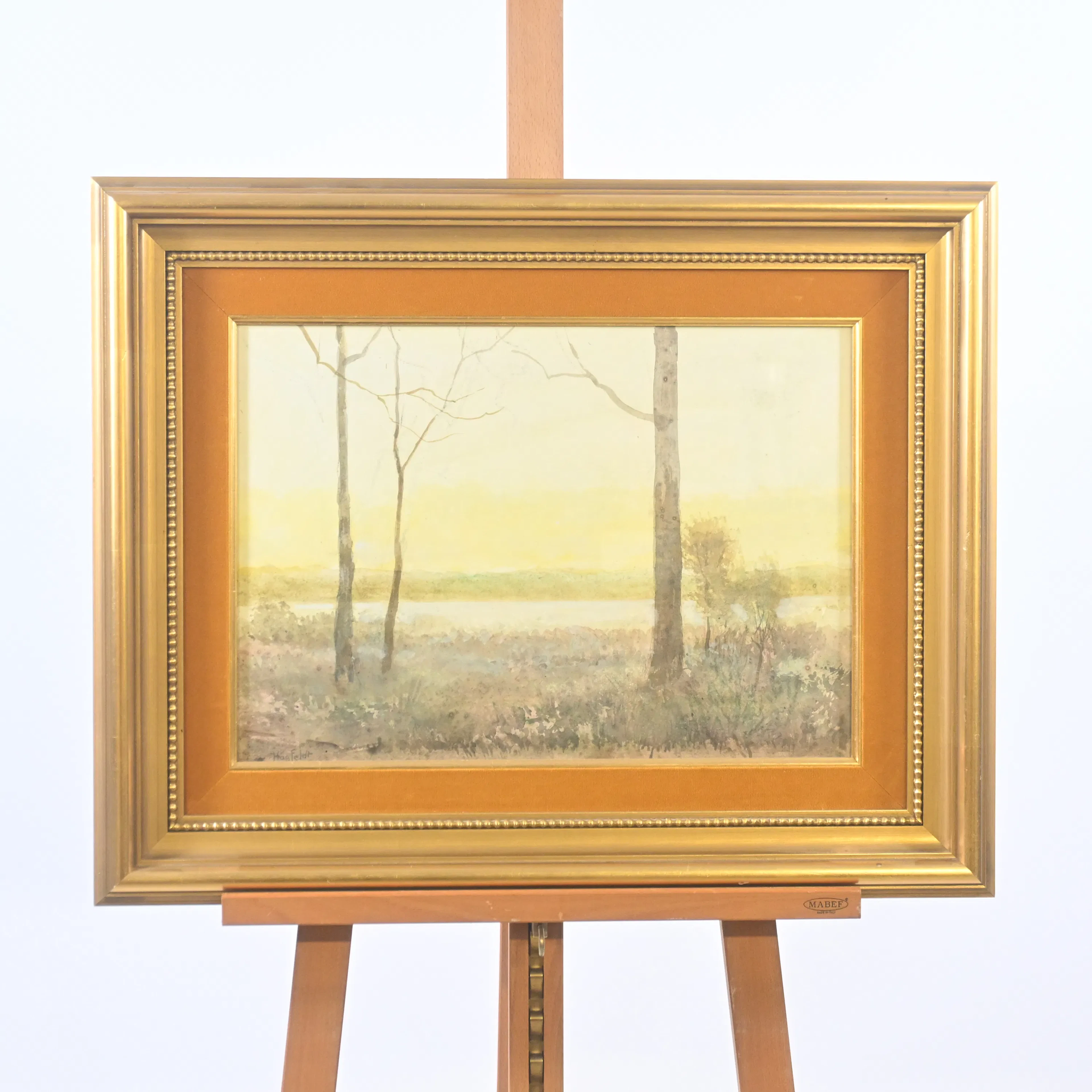 Robert Högfeldt (1894-1986) "Tidig vår", akvarell, signerad.