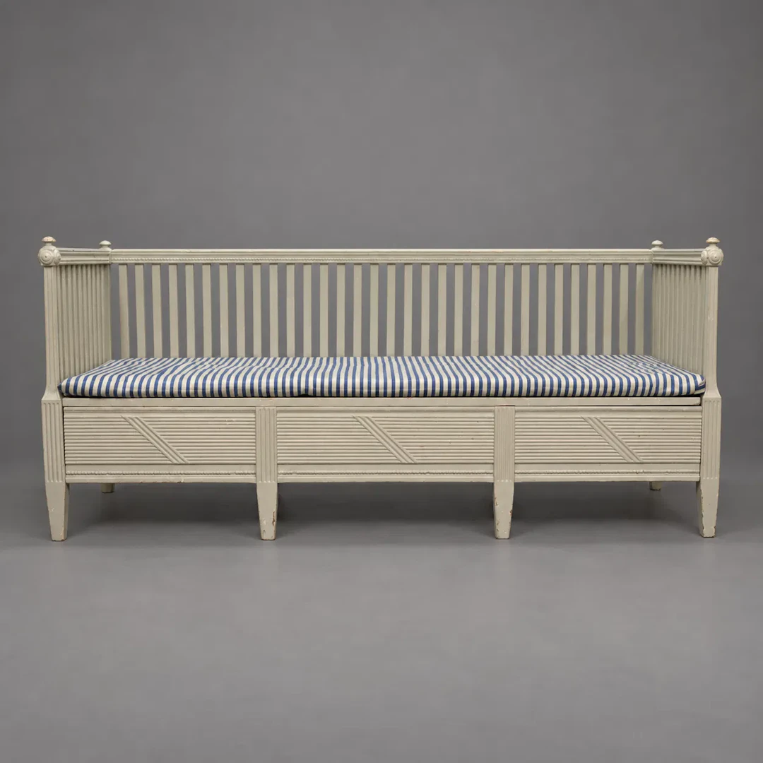 Soffa, gustaviansk, sent 1700-tal.