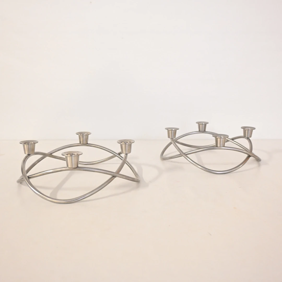 Maria Berntsen, kandelabrar, 2st, "Season", Georg Jensen, Danmark.