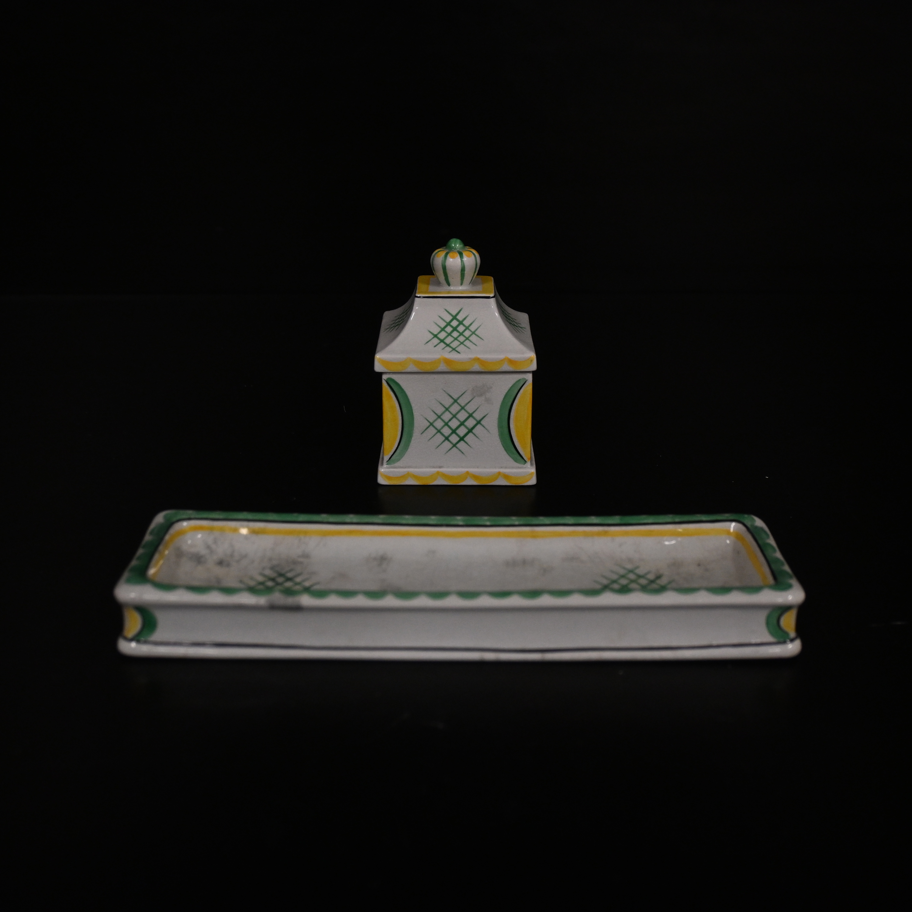 Wilhelm Kåge, 2 delar, stengods, Gustavsberg, 1900-talets mitt.