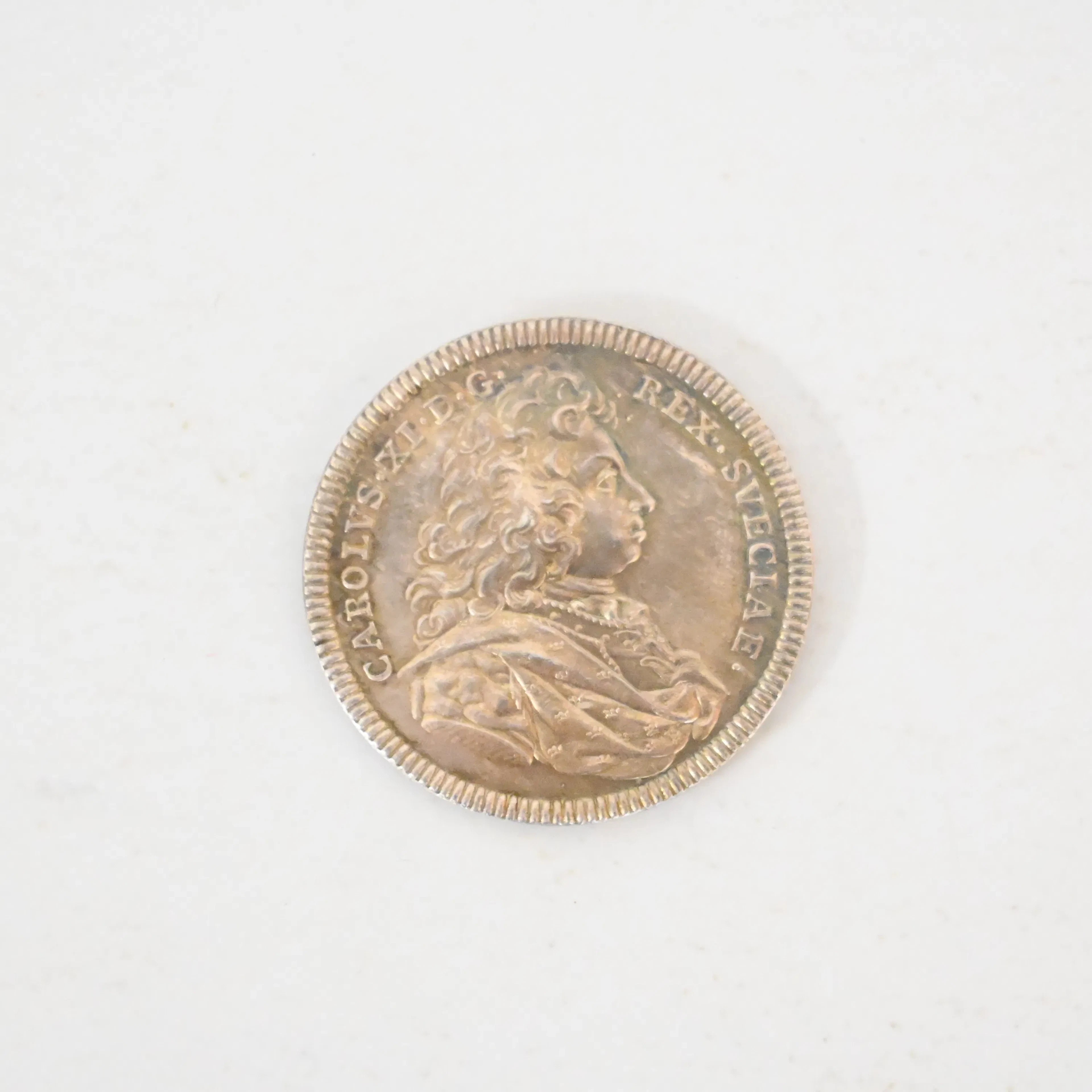 Medalj i silver, Karl XI, Lunds Universitet.
