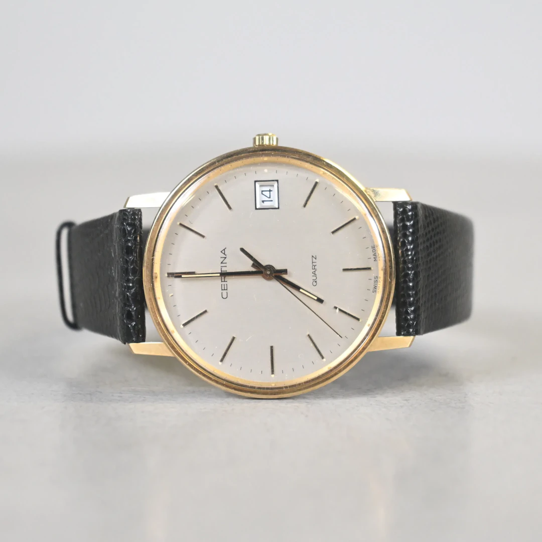Armbandsur, Certina, 18k guld, 34 mm.
