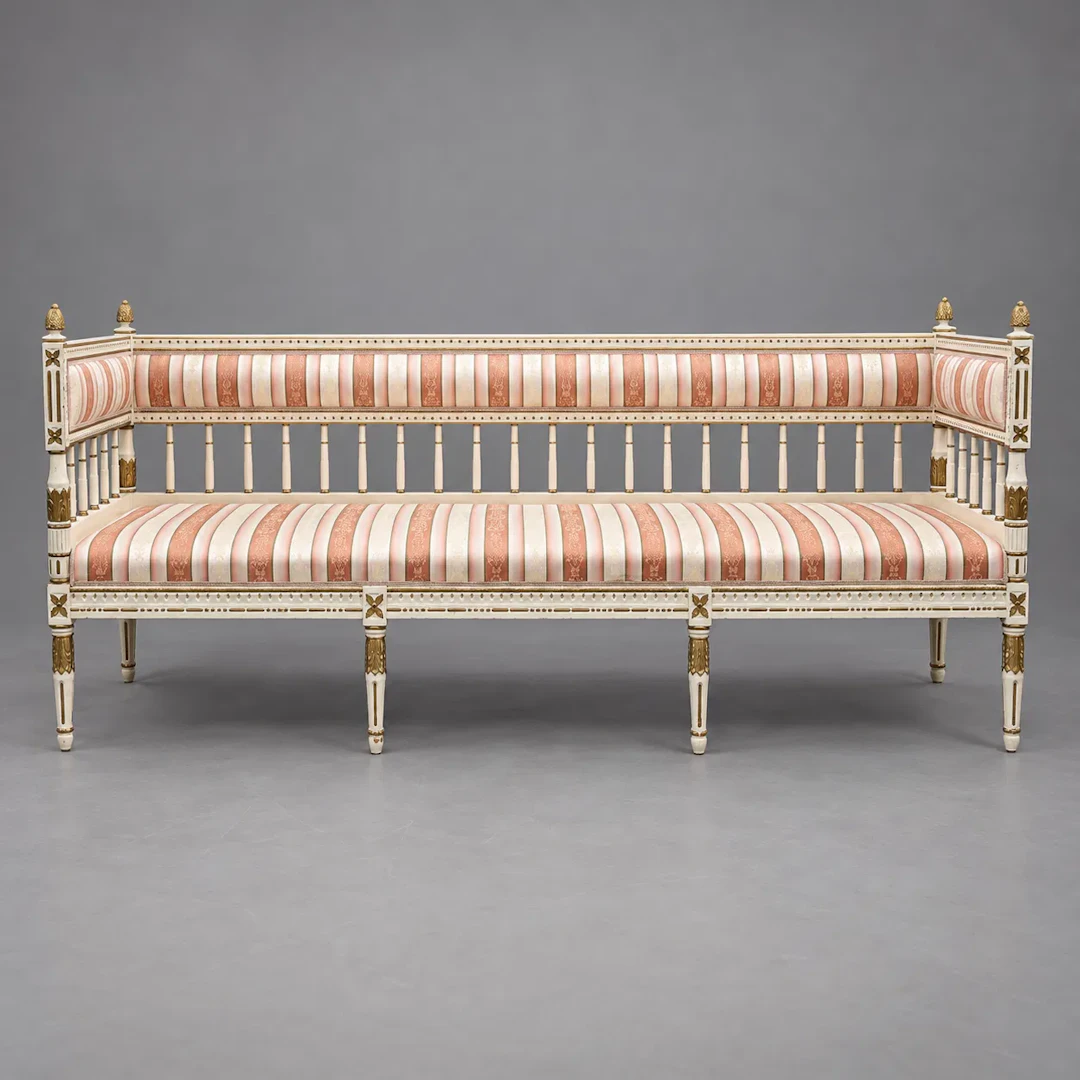 Soffa, gustaviansk, 17/1800-tal.