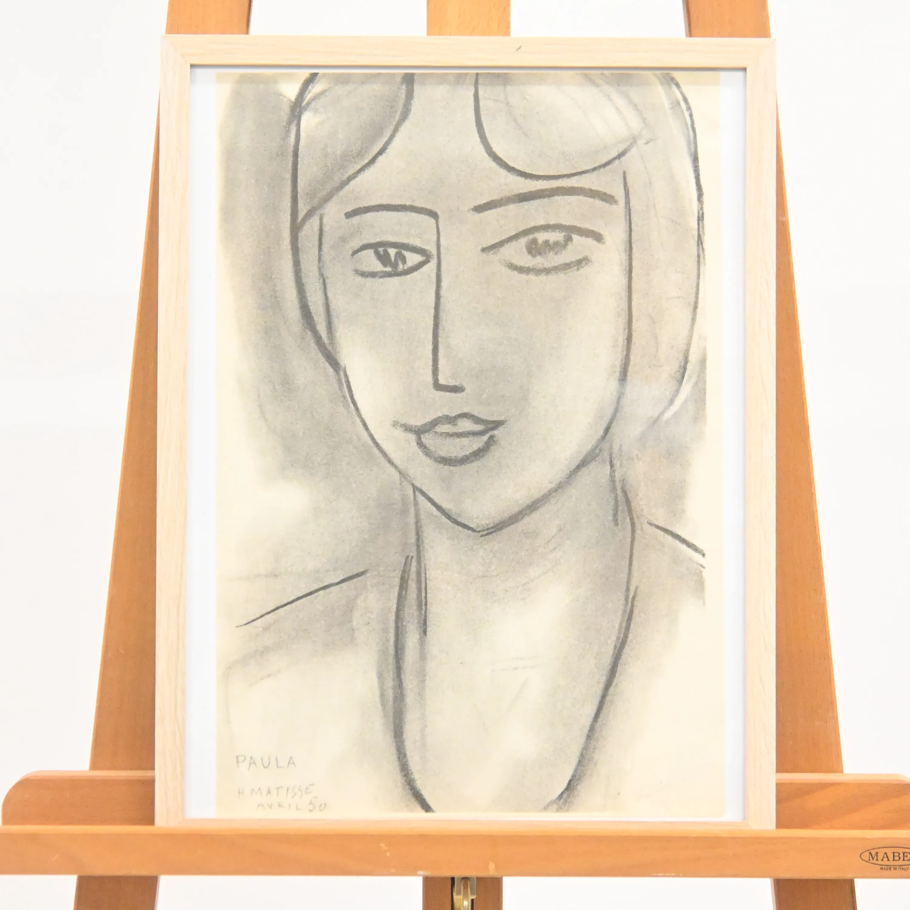 Henri Matisse (1869-1954) litografi, "Paula", ur serien "Derrière