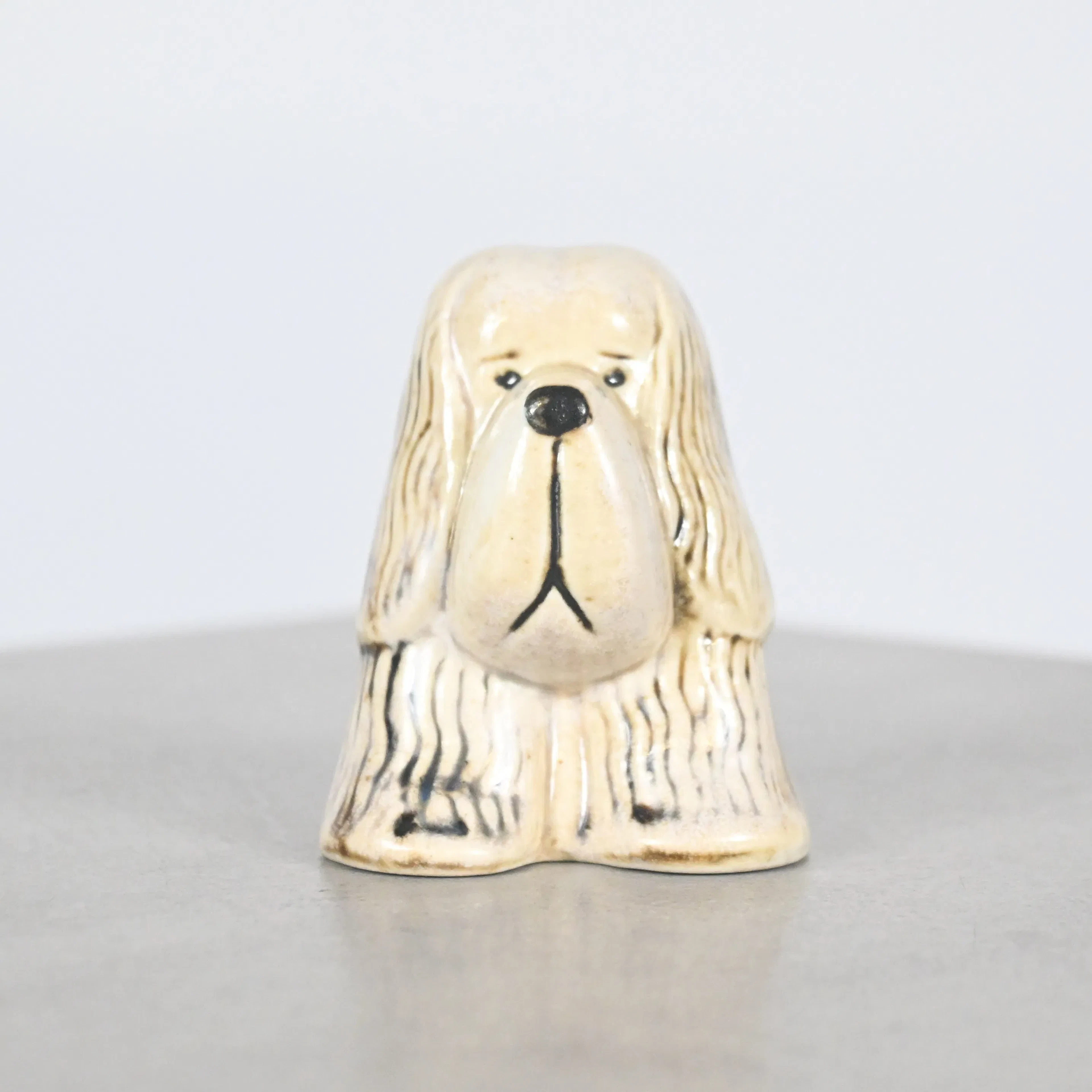 Lisa Larson, figurin, "Spaniel" ur serien "Kennel", stengods, Gustavsberg.