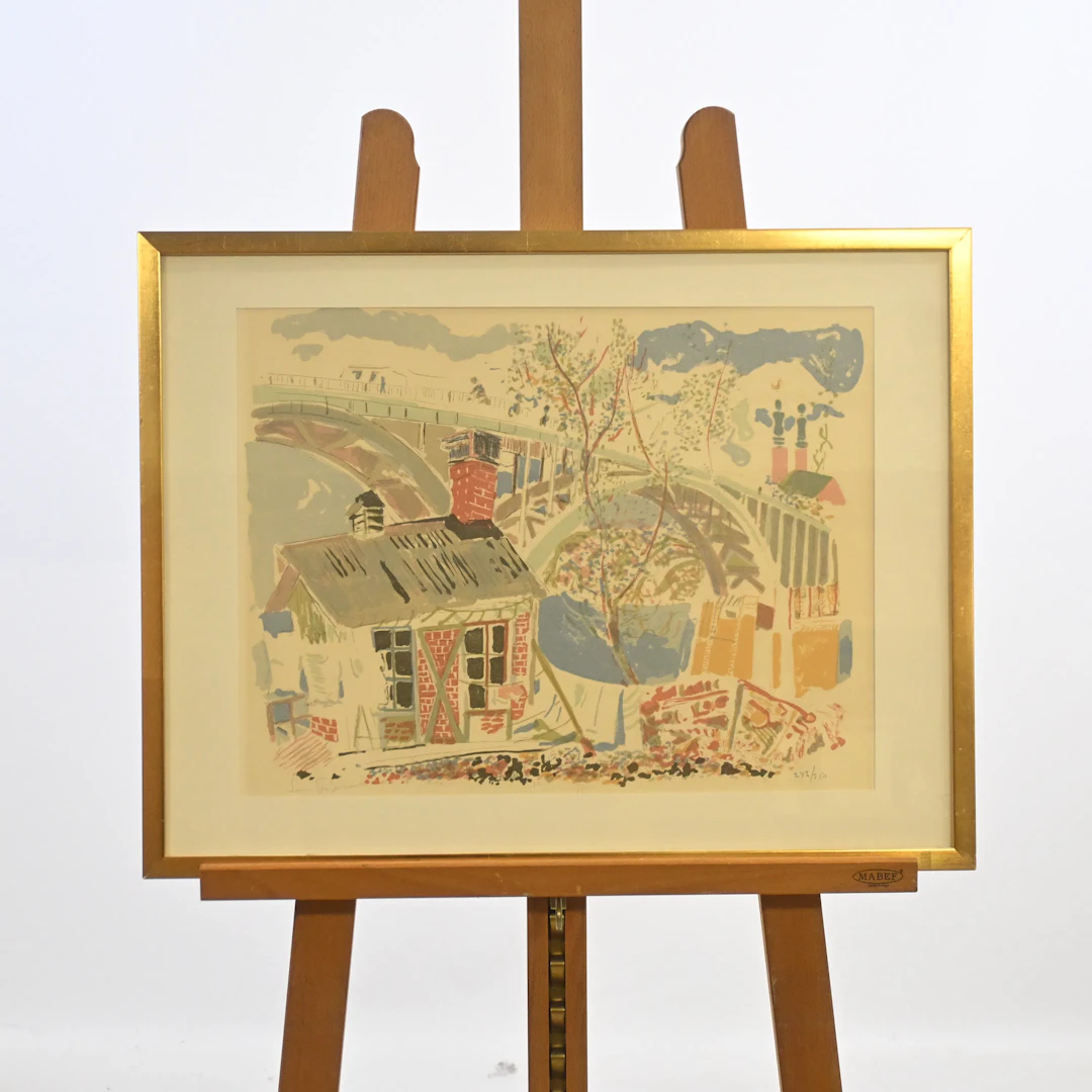 Sven X:et Erixson (1899-1970) Stockholmsmotiv, färglitografi, signerad
