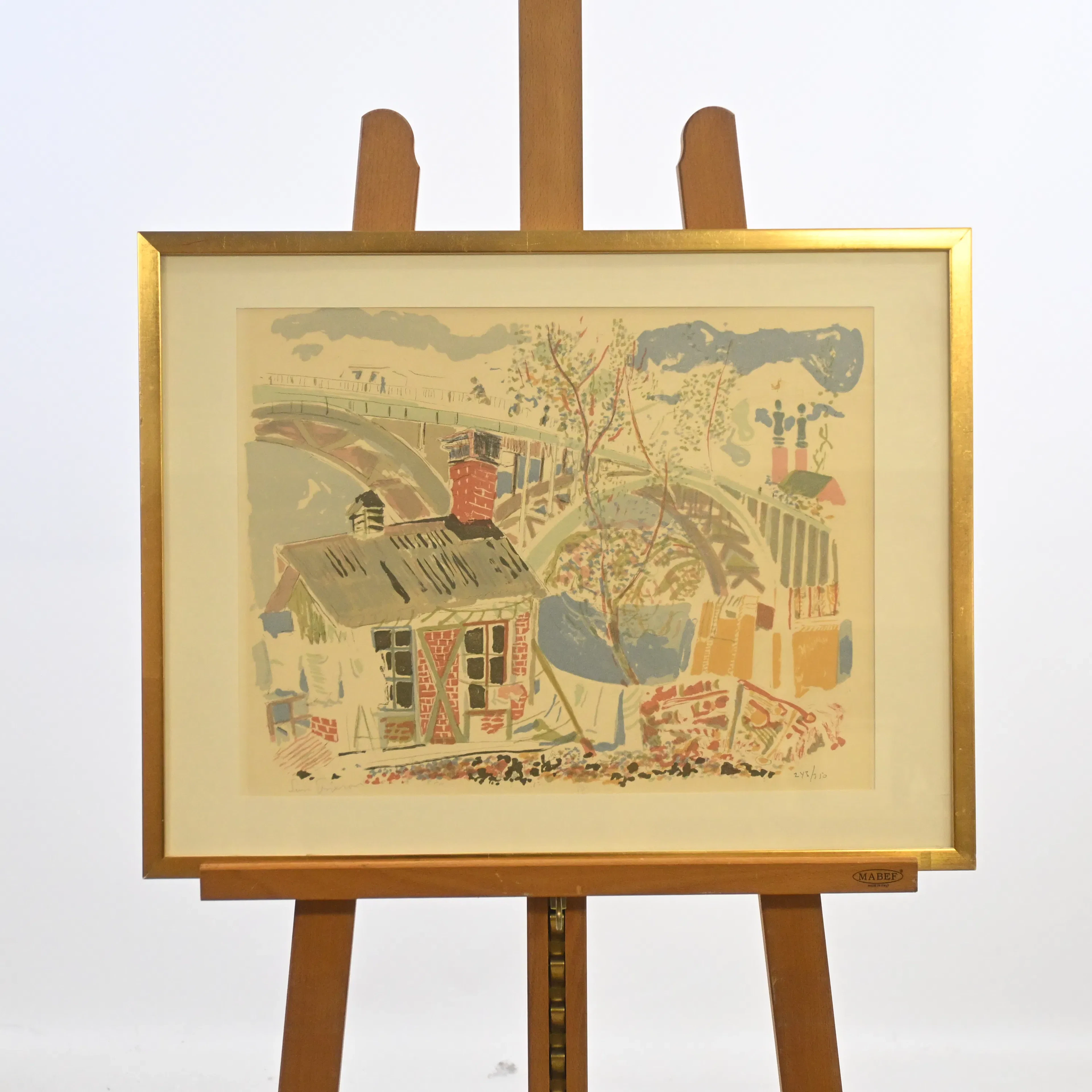 Sven X:et Erixson (1899-1970) Stockholmsmotiv, färglitografi, signerad