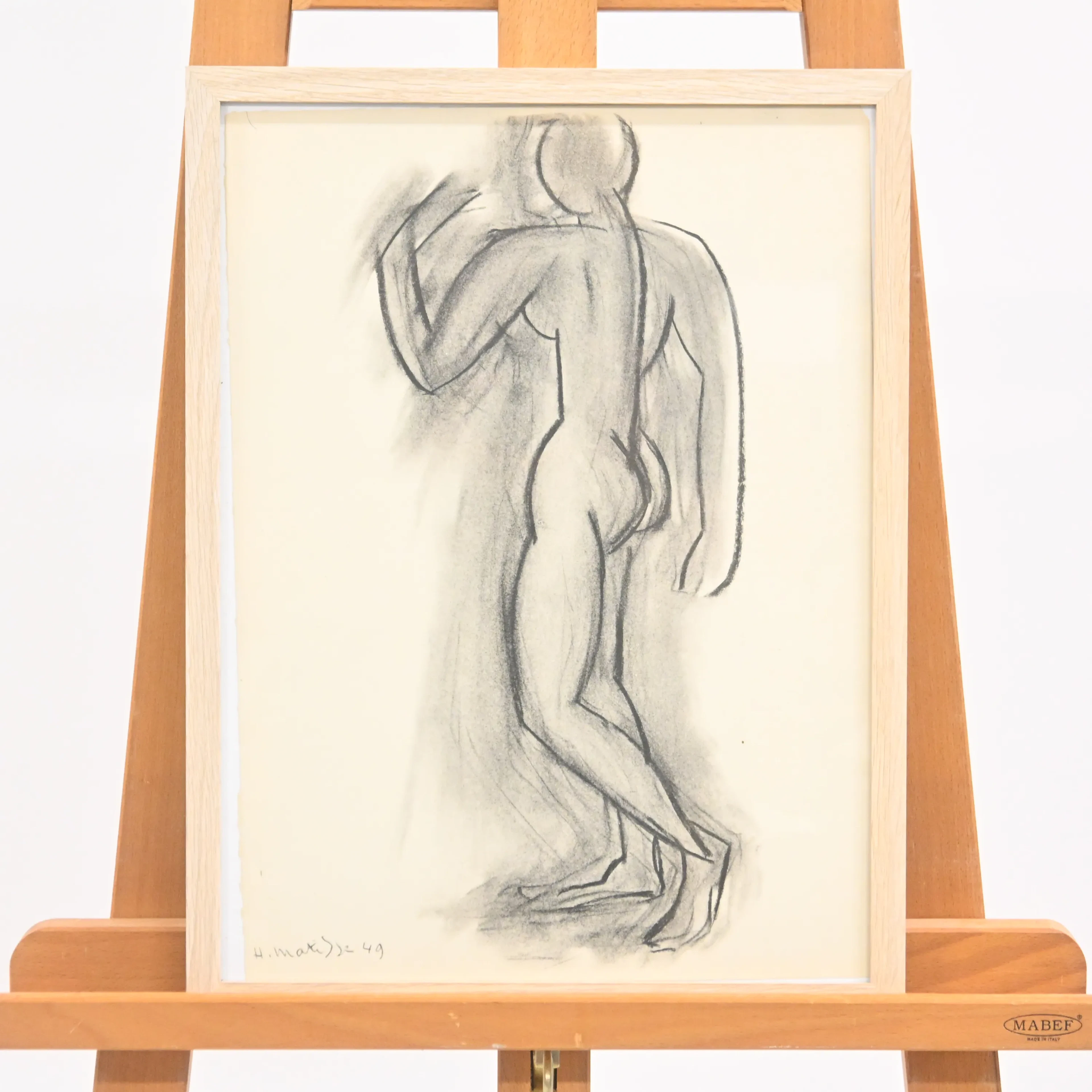 Henri Matisse (1869-1954) litografi ur serien "Derrière le Miroir", signerad.