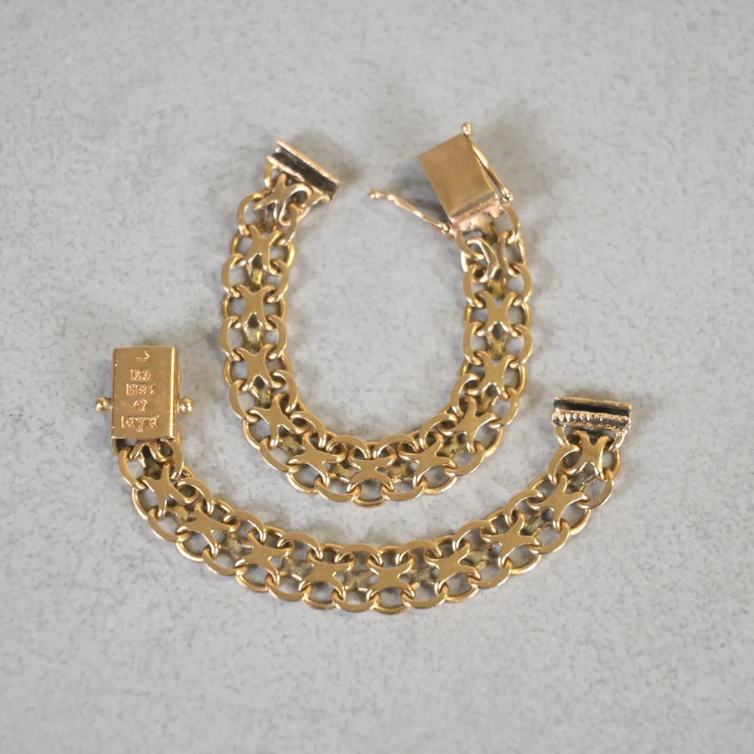 Klockarmband, X-länk, 18k guld, 1966.
