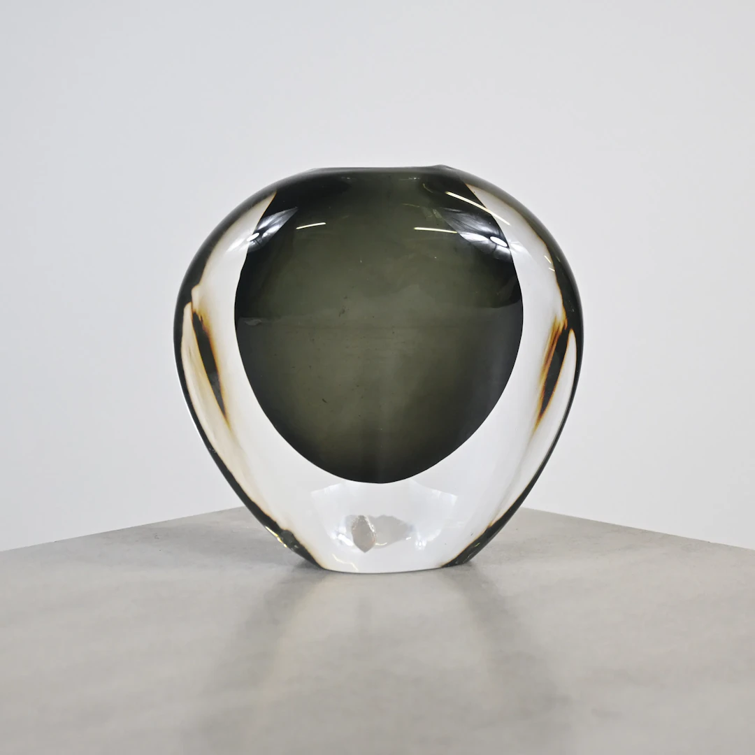 Nils Landberg, vas, glas, Orrefors, 1950-tal.