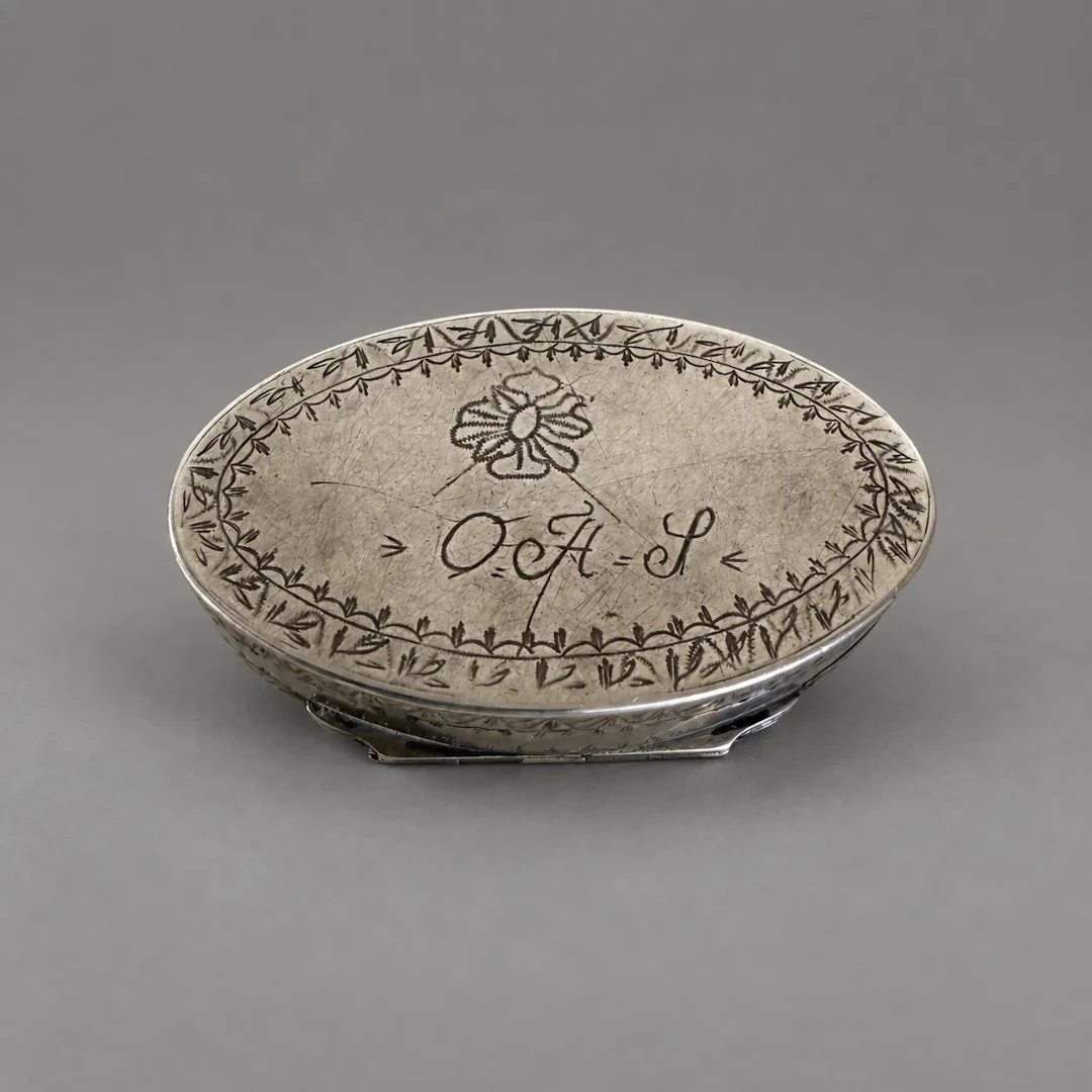 Carl Fredrik Seseman (1782-1819), snusdosa, silver, 1801, Arboga.