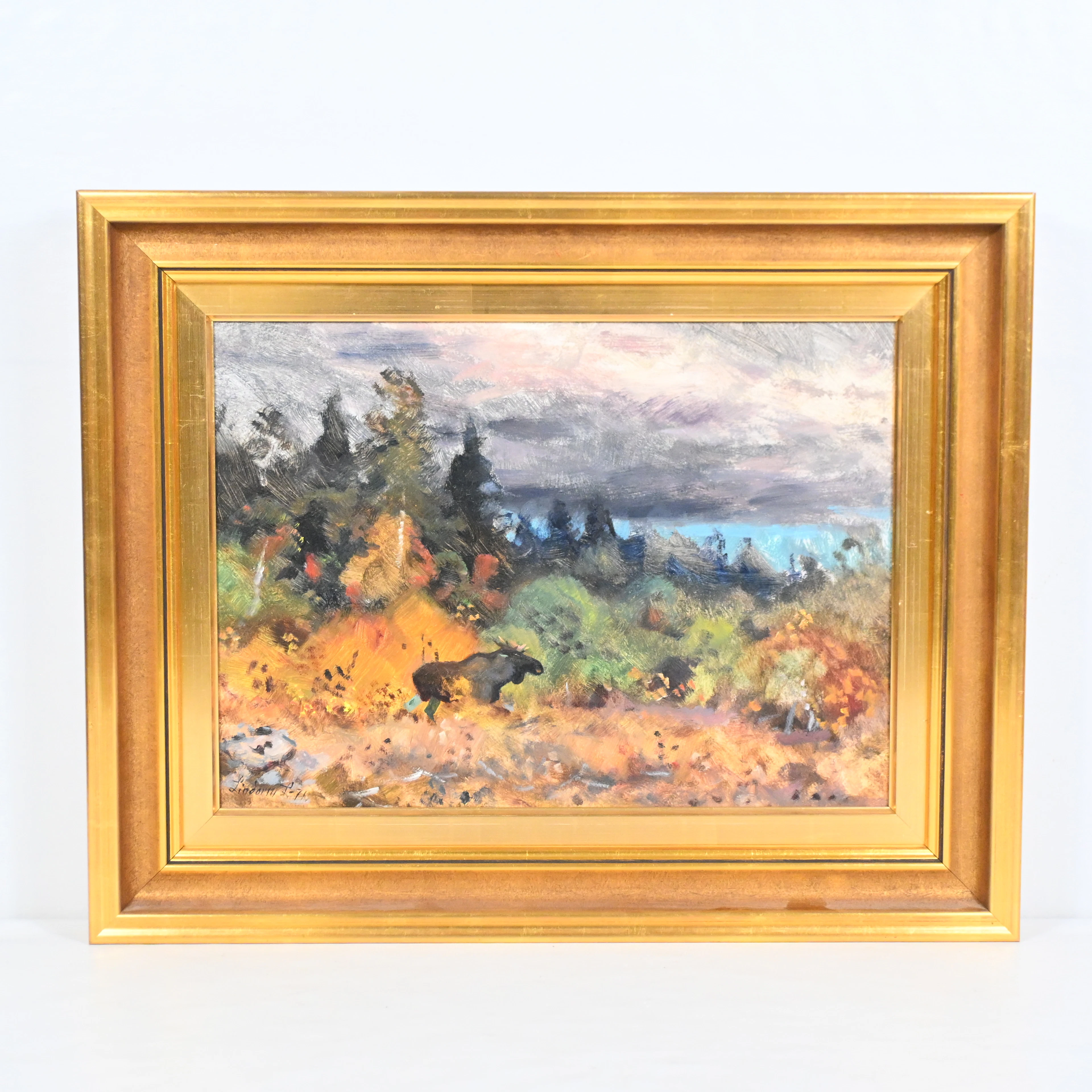 Lindorm Liljefors (1909-1985), olja på pannå, signerad.