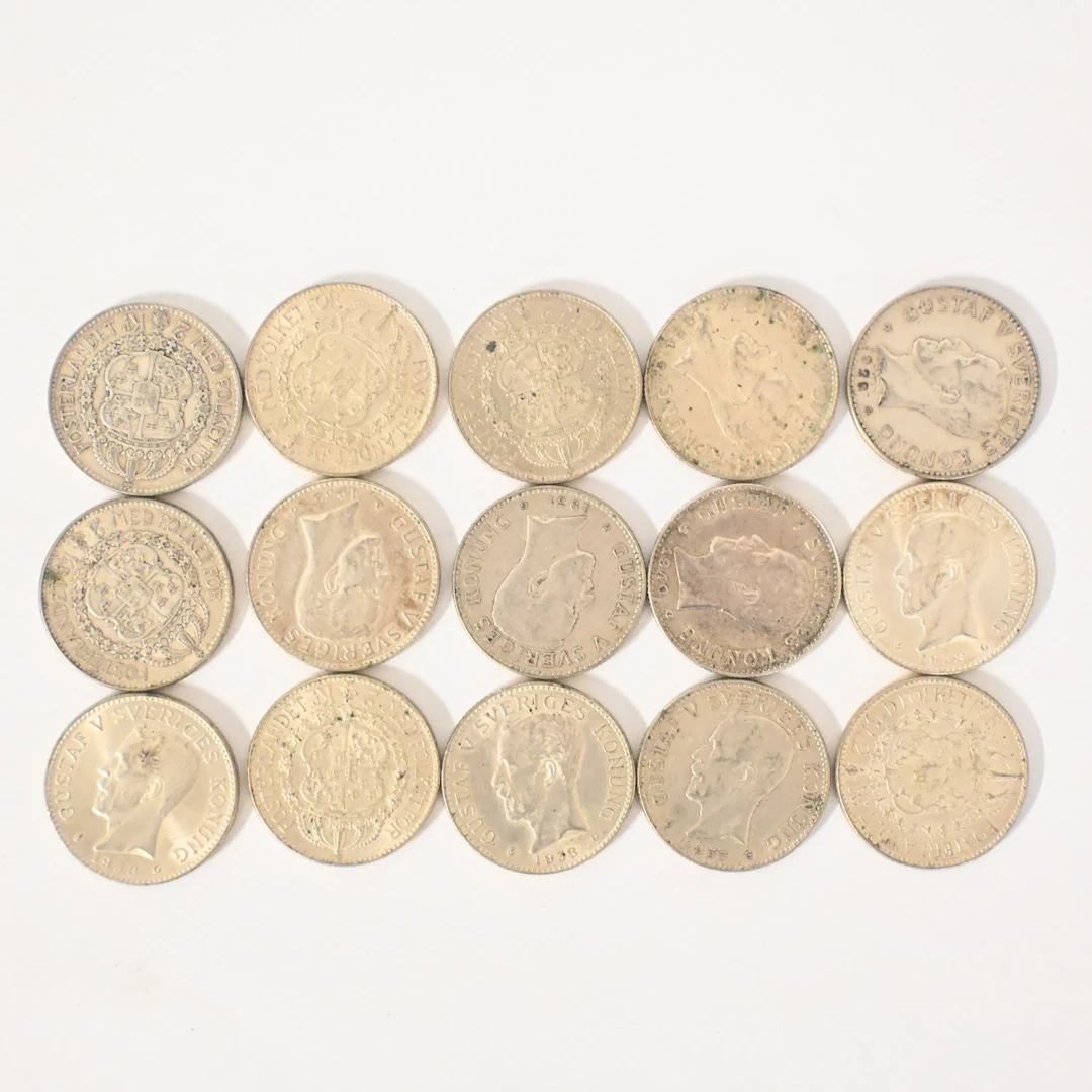 Mynt, 15st, silver, 80%.