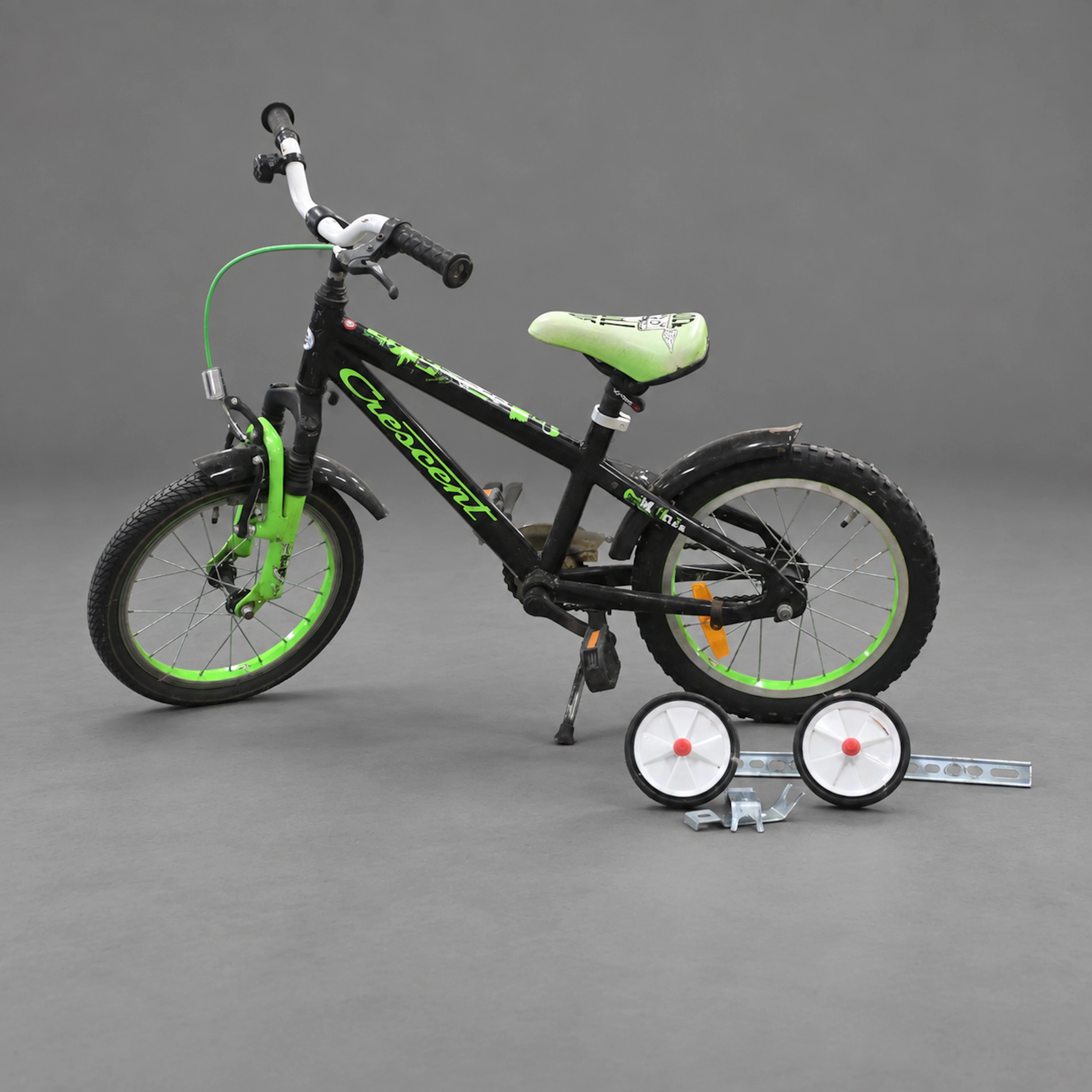 Barncykel, med stödhjul, Crescent, 16".
