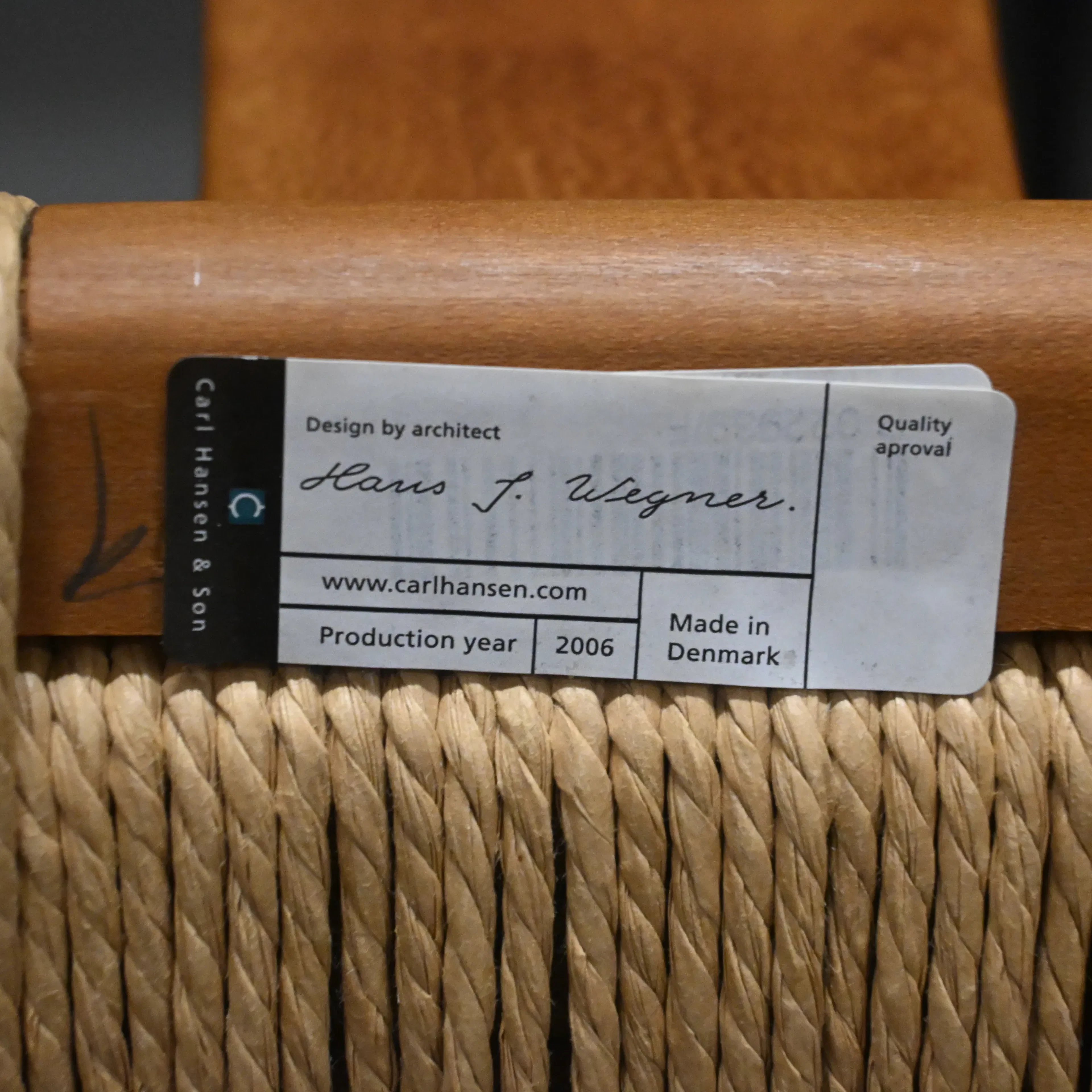 Hans J. Wegner, stolar, 4st, modell "CH-24", Carl Hansen & Son, Danmark.
