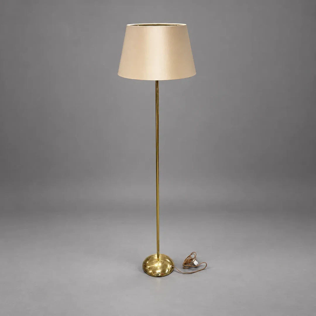 Golvlampa, mässing, Eskilstuna Elektrofabrik, 1960/70-tal.