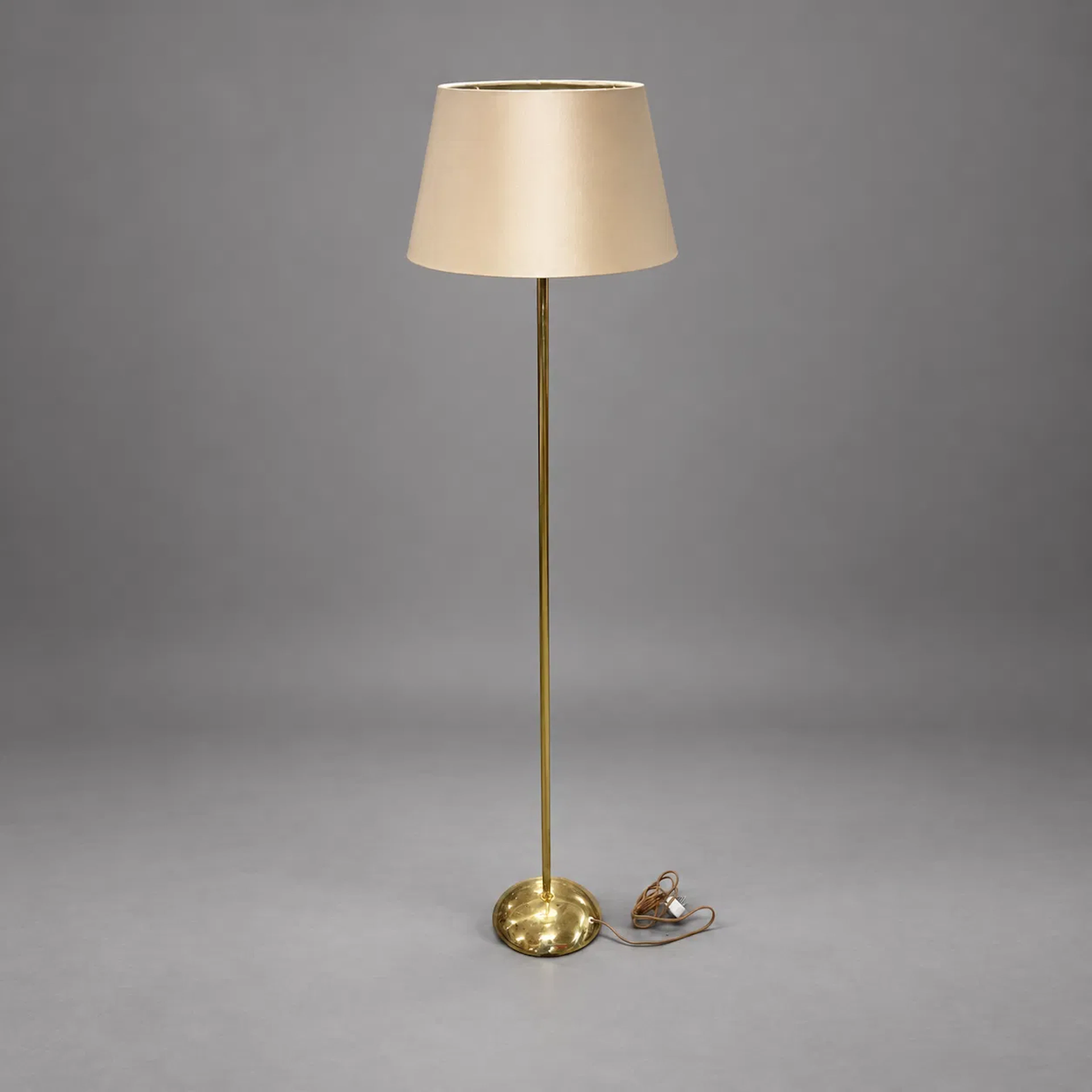 Golvlampa, mässing, Eskilstuna Elektrofabrik, 1960/70-tal.