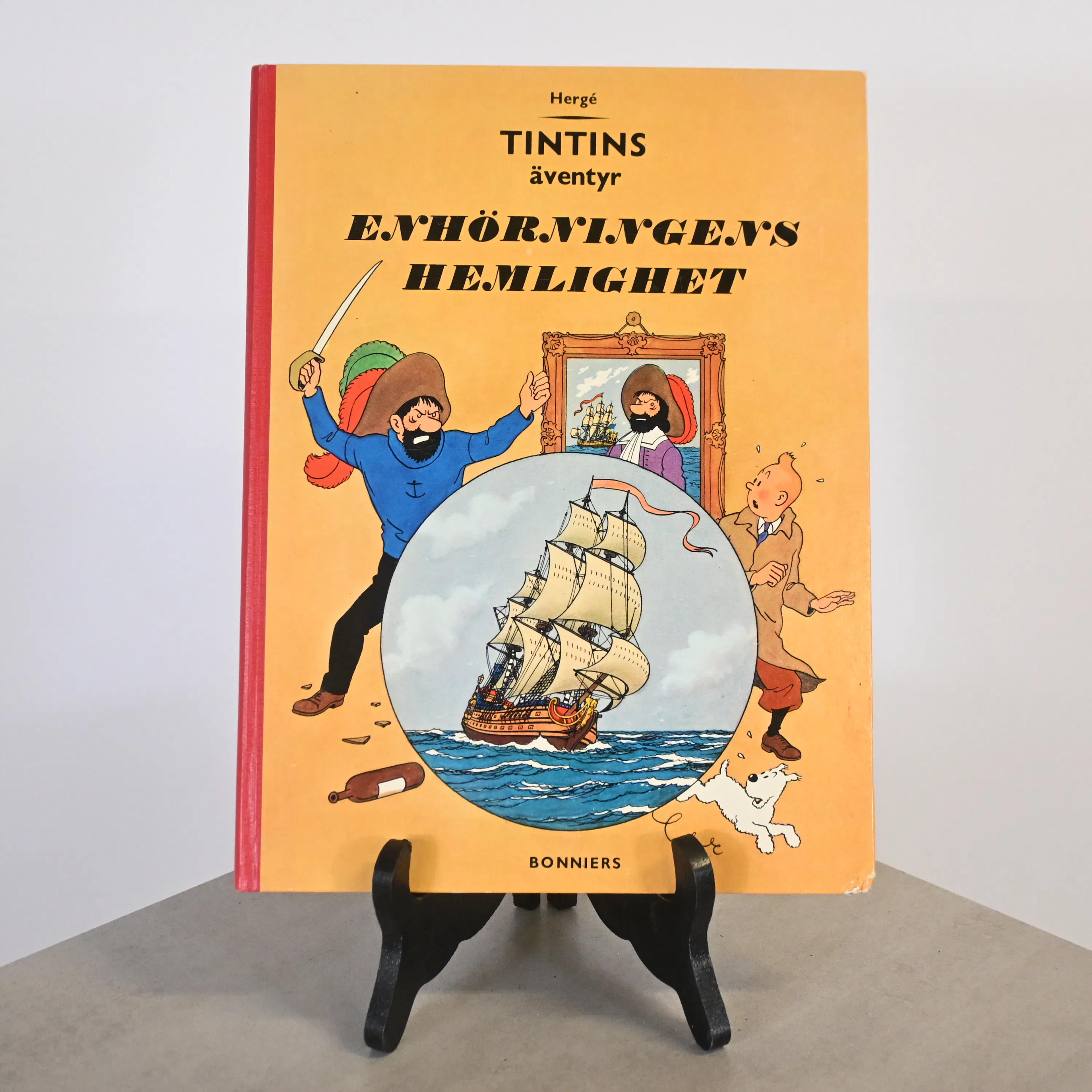 Seriealbum, TinTins Äventyr, "Enhörningens Hemlighet", Första Svenska