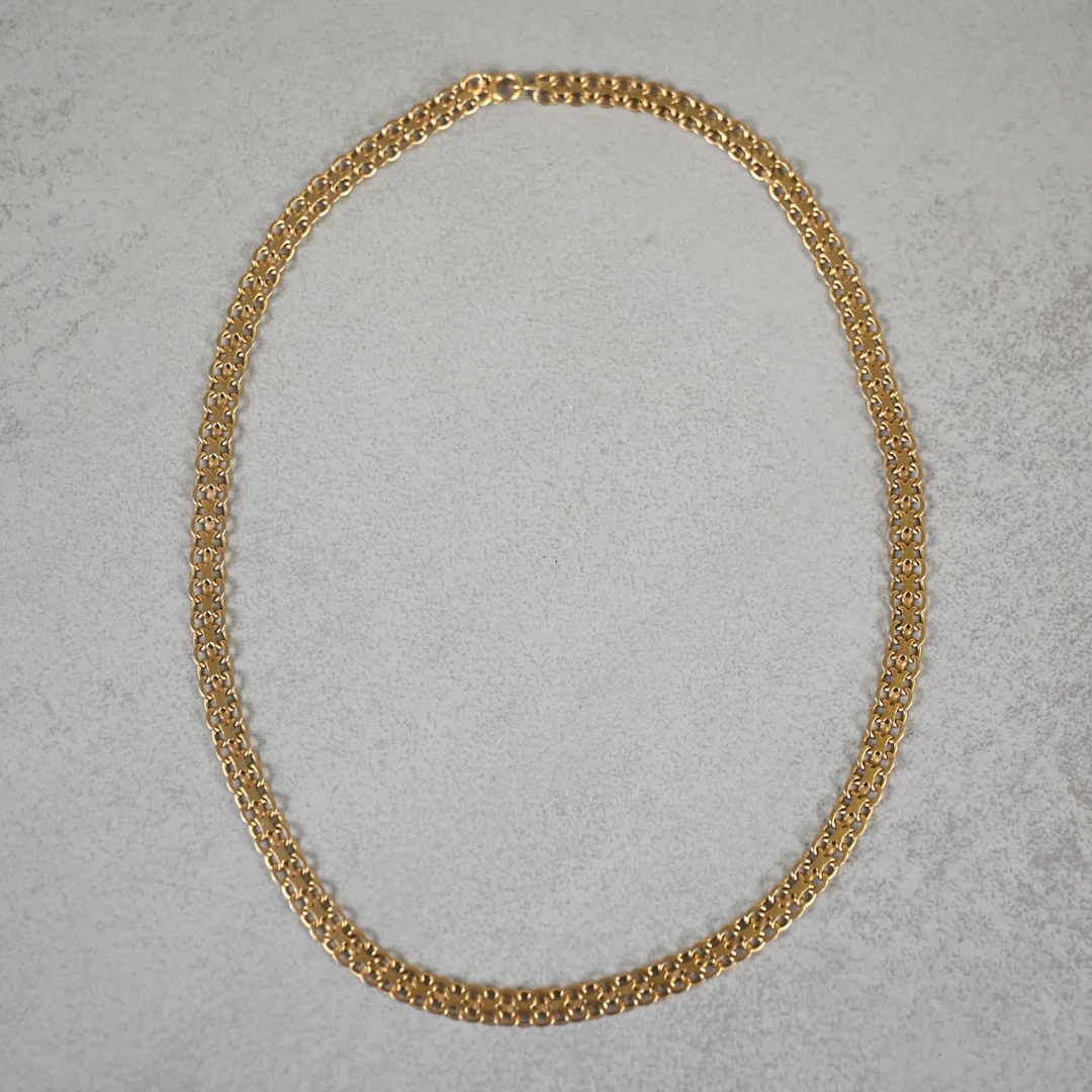 Halsband, X-länk, 18k guld, Belco Marianne Orne, Stockholm, 1952.