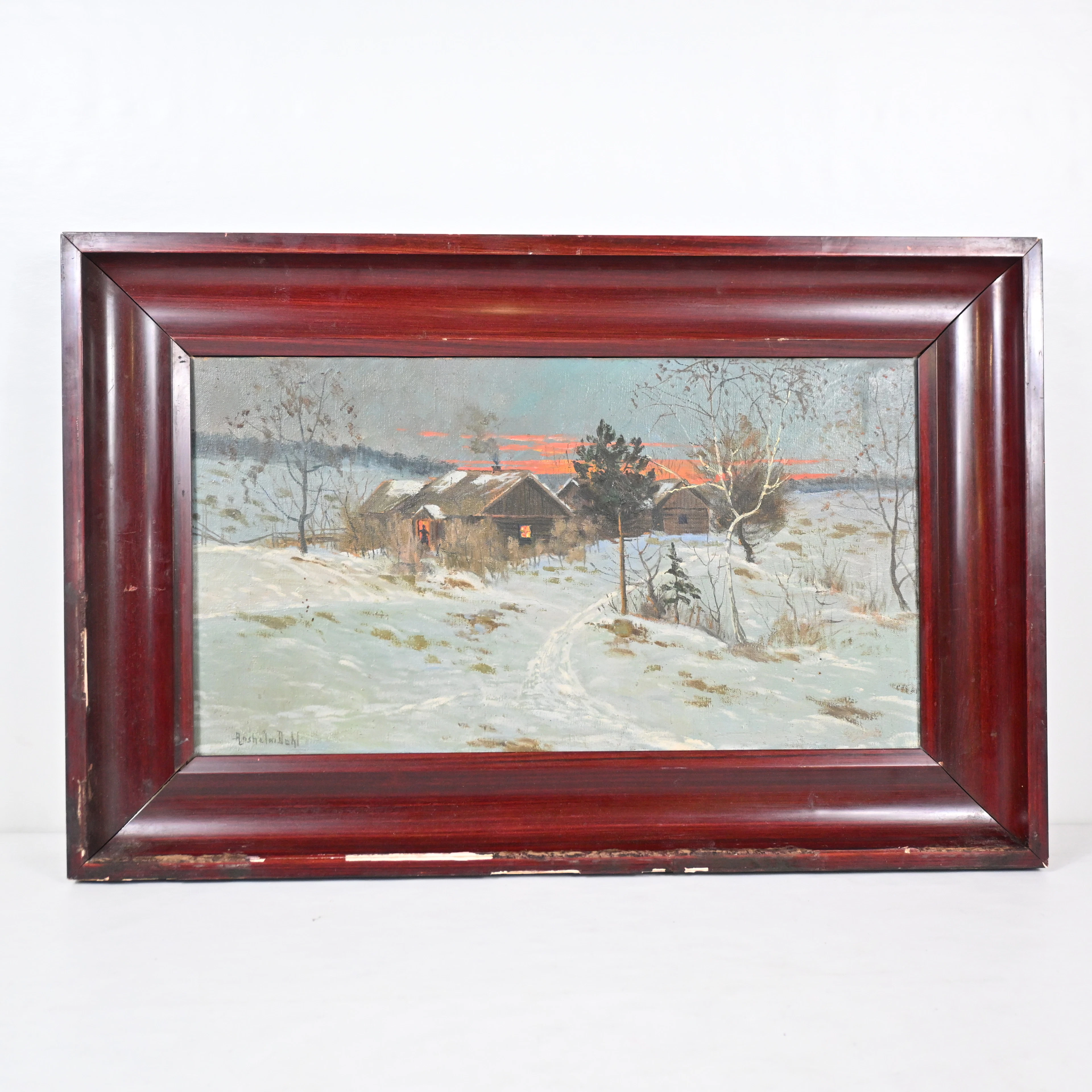 Anshelm Dahl (1897-1964), olja på duk, signerad.