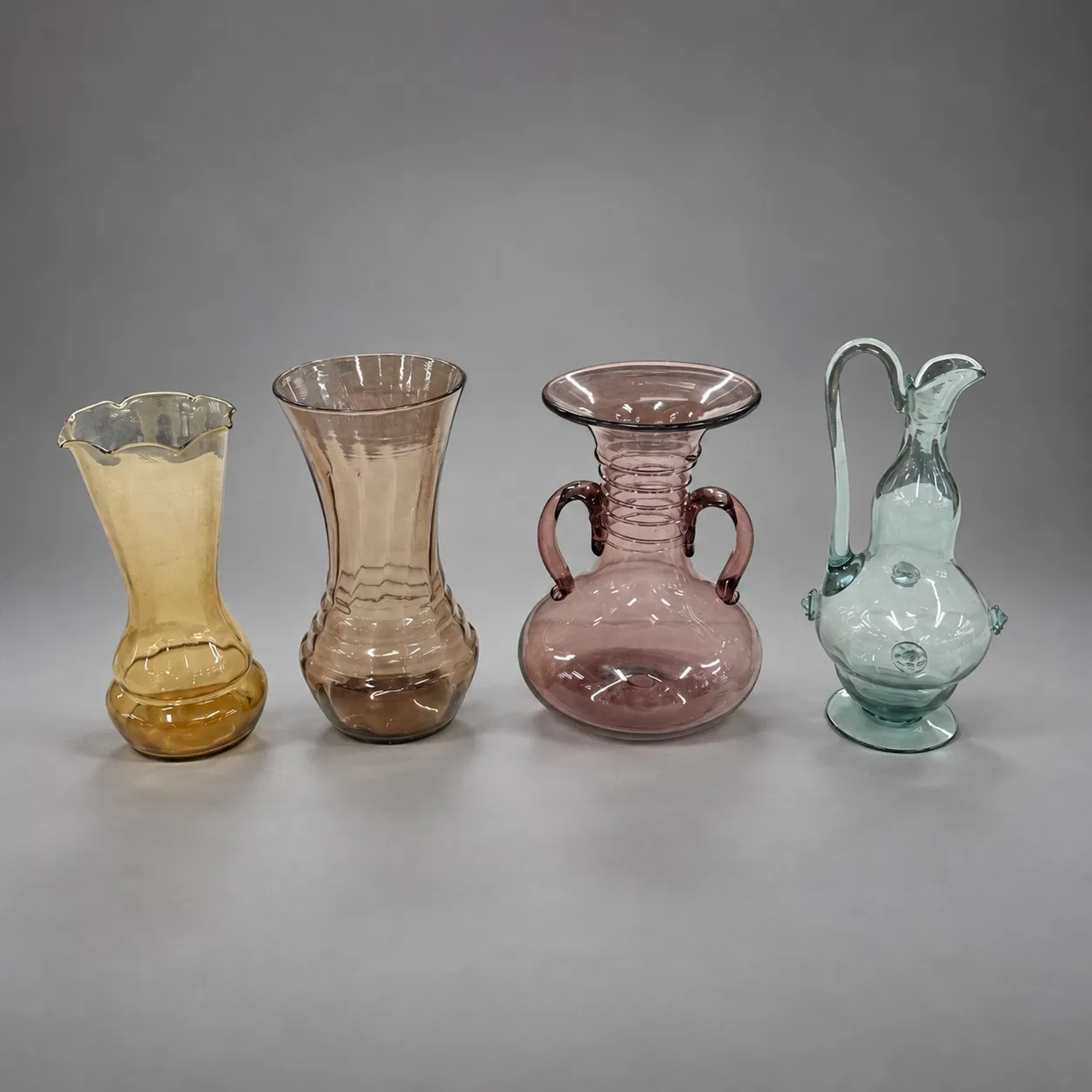 Konstglas, 4 delar, 1930-tal.