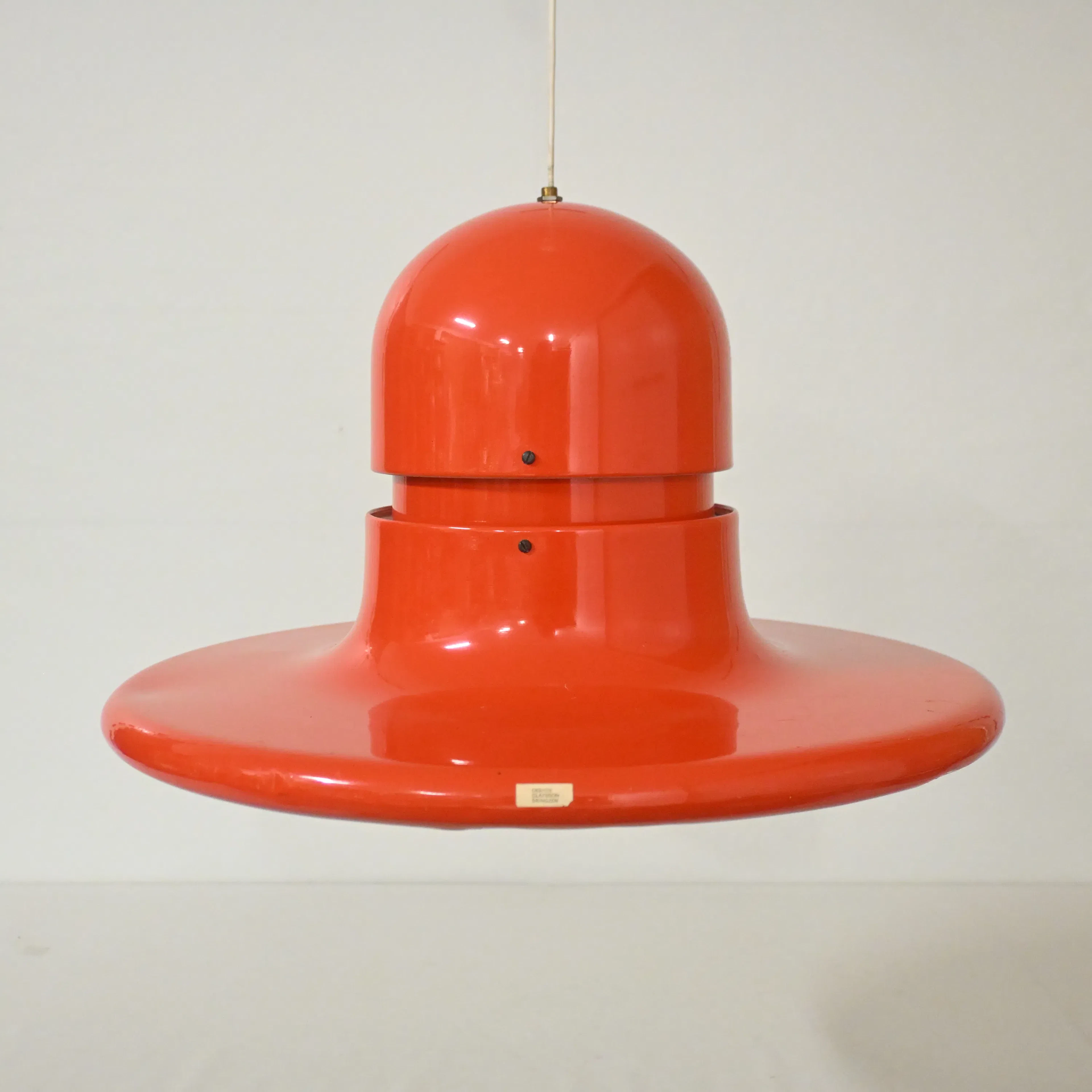 Claesson Bringzen, taklampa, "Hatten", Bredaryd, 1970-tal.