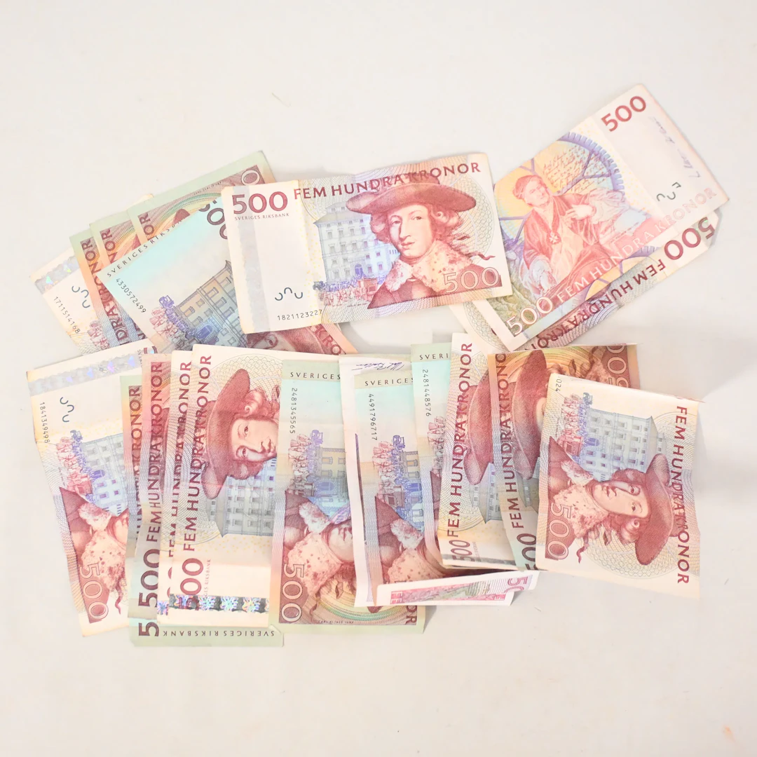 Sedlar, Sverige, nominellt värde 10 000kr.