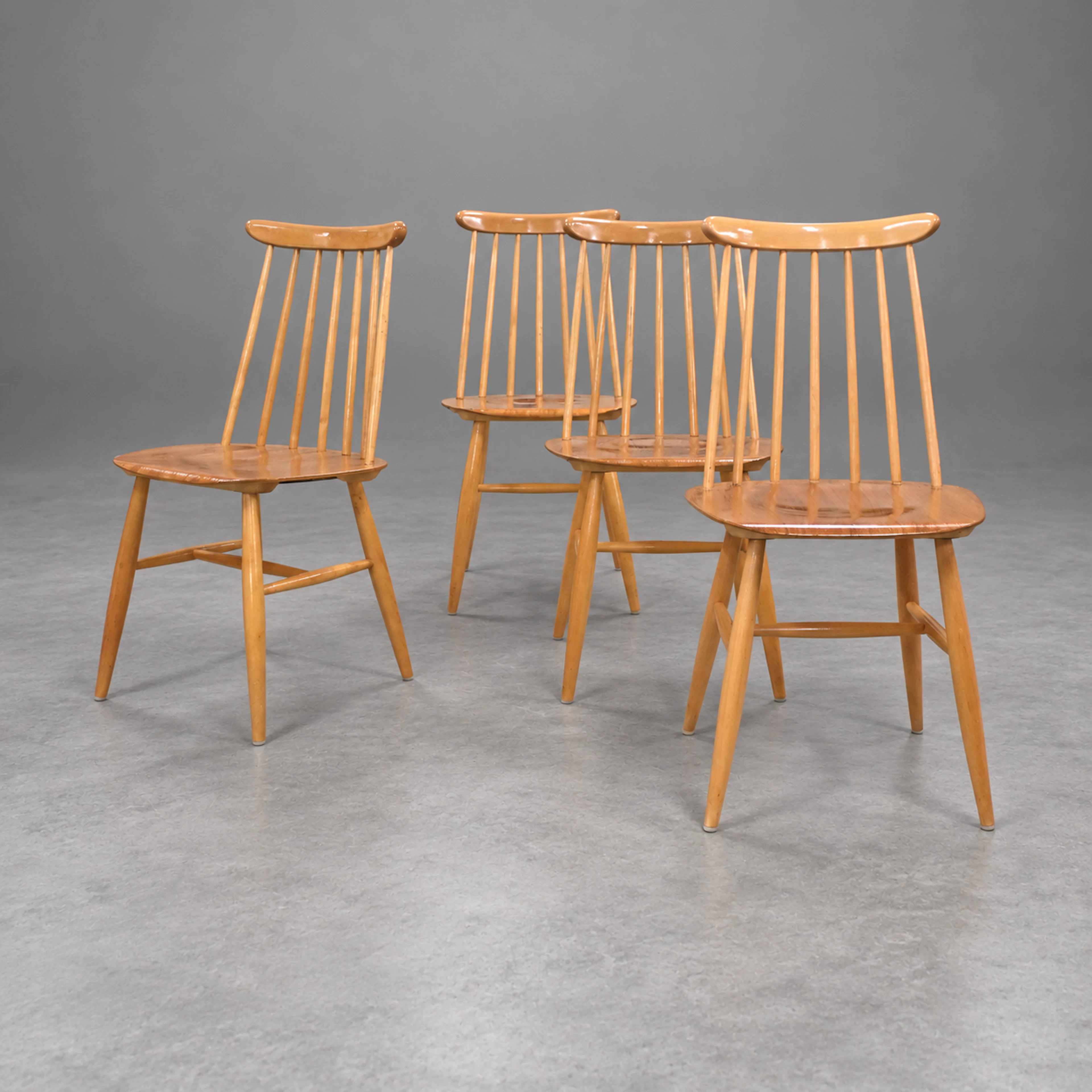 Ilmari Tapiovaara, stolar, 4st, "Fanett", Edsbyverken, 1950/60-tal.