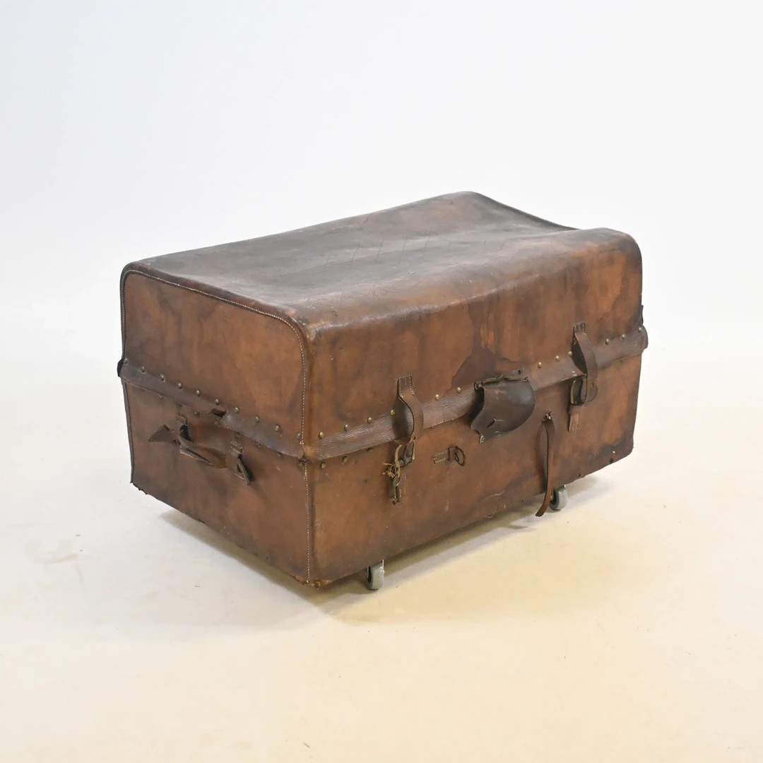 Koffert, läder, 1900-talets första hälft.