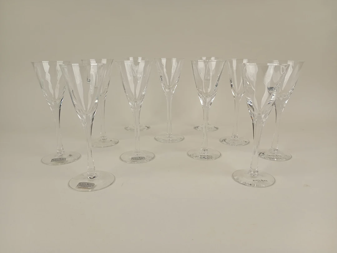 Snapsglas, "Chateau" Bertil Vallien Kosta Boda