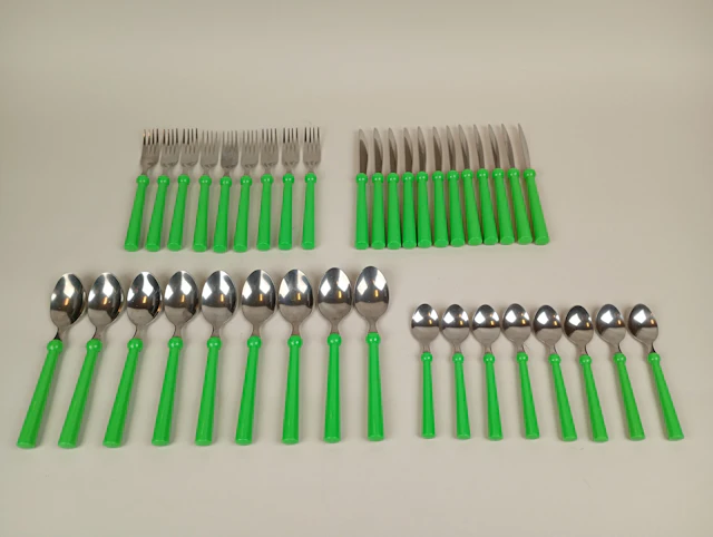Bestickuppsättning, IKEA, rostfritt & plast