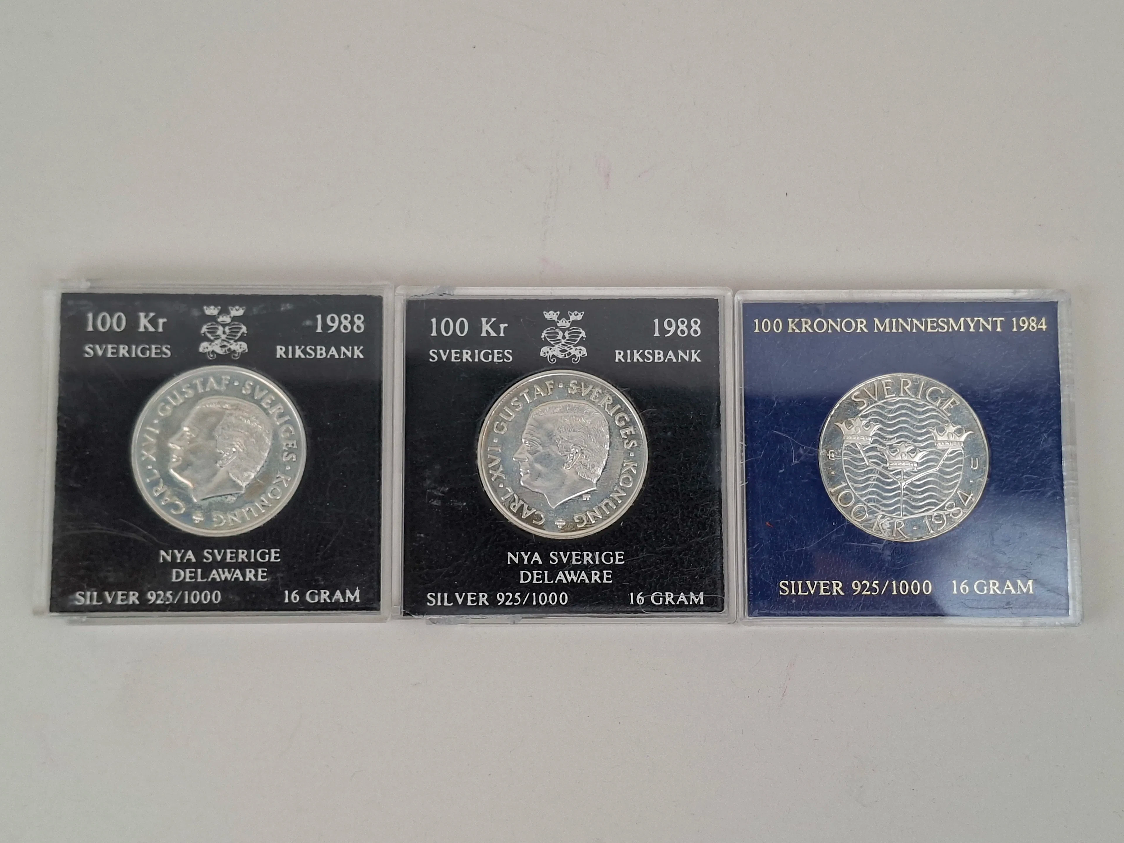 Silvermynt, Jubileum 100 kr 3 st