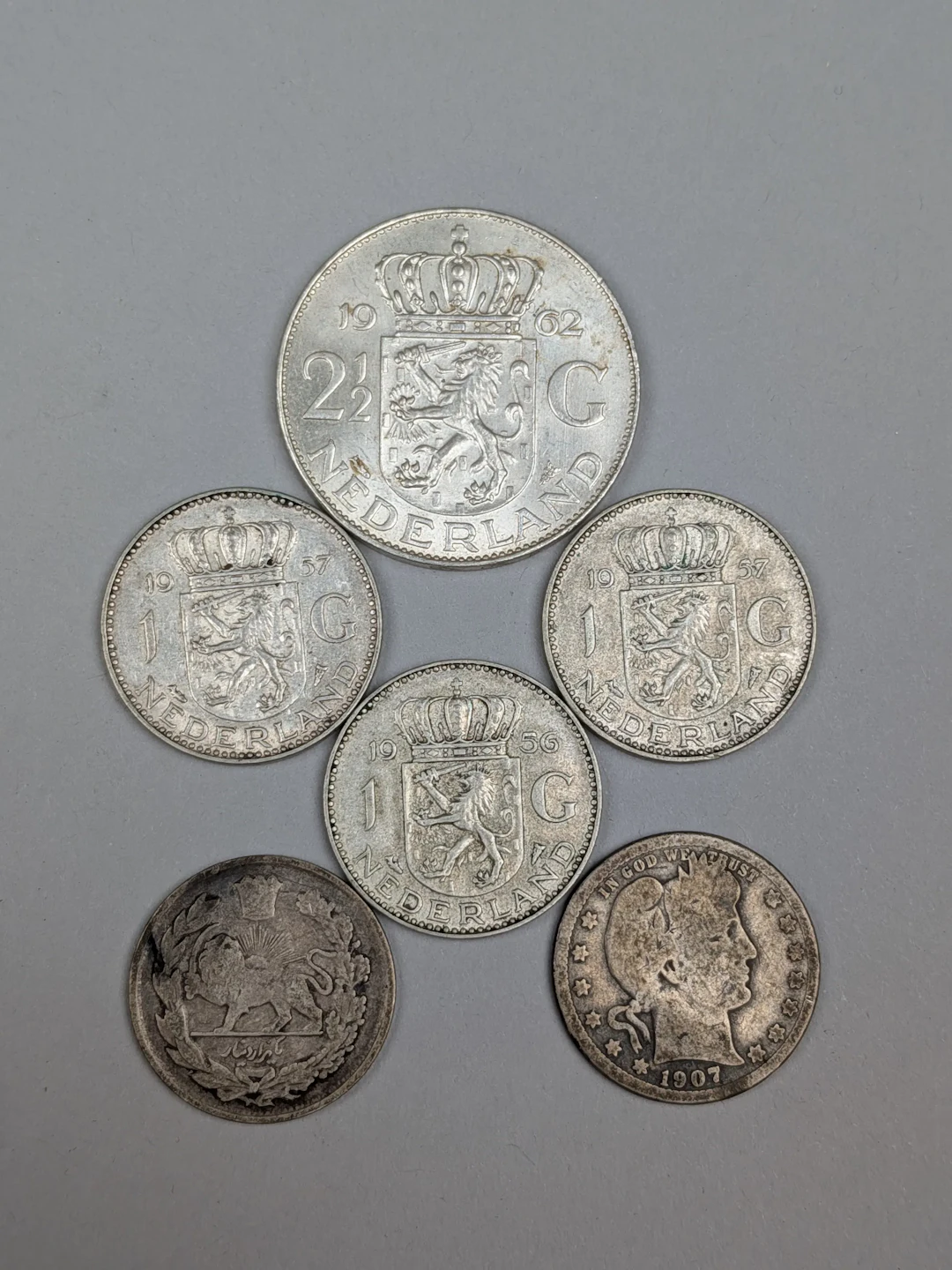 Silvermynt, Nederländerna, USA & Persien