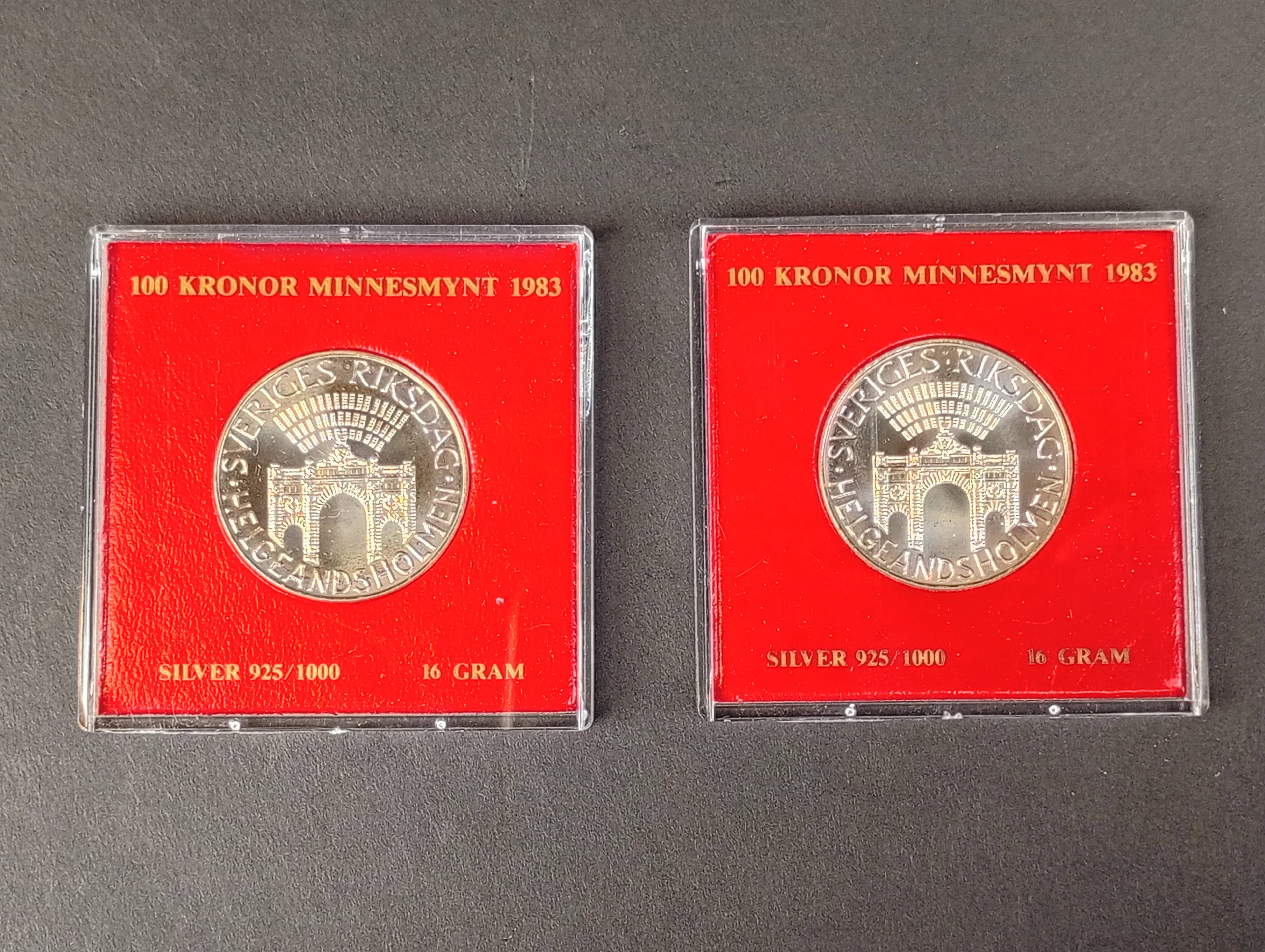 Silver, Minnesmynt 200 kr Sveriges Riksdag 1983