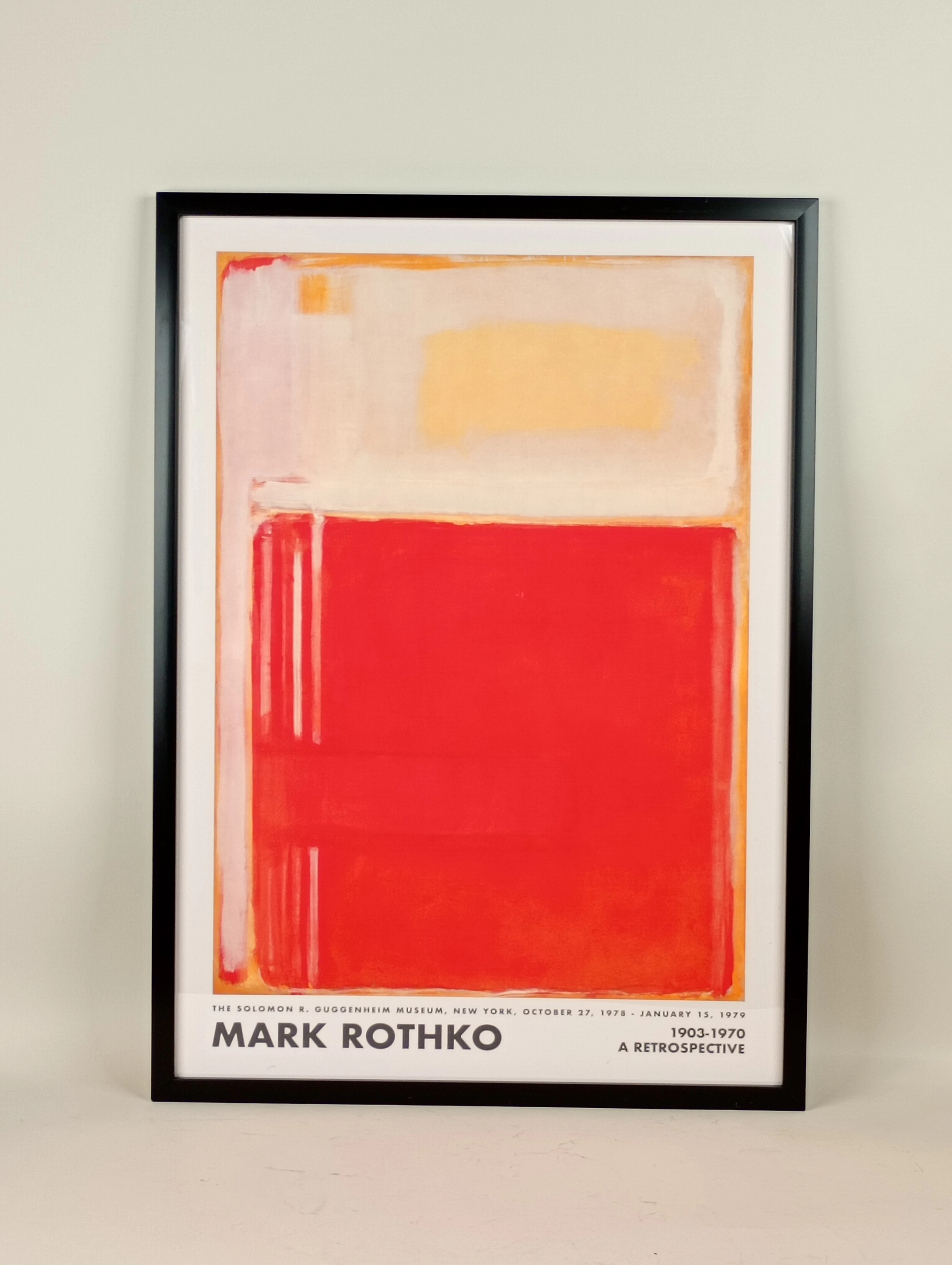 Inramad Poster, Utställning Mark Rothko