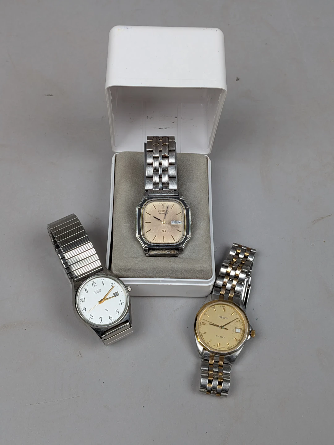 Armbandsur 3 st, Tissot, Seiko & Citizen, Quartz