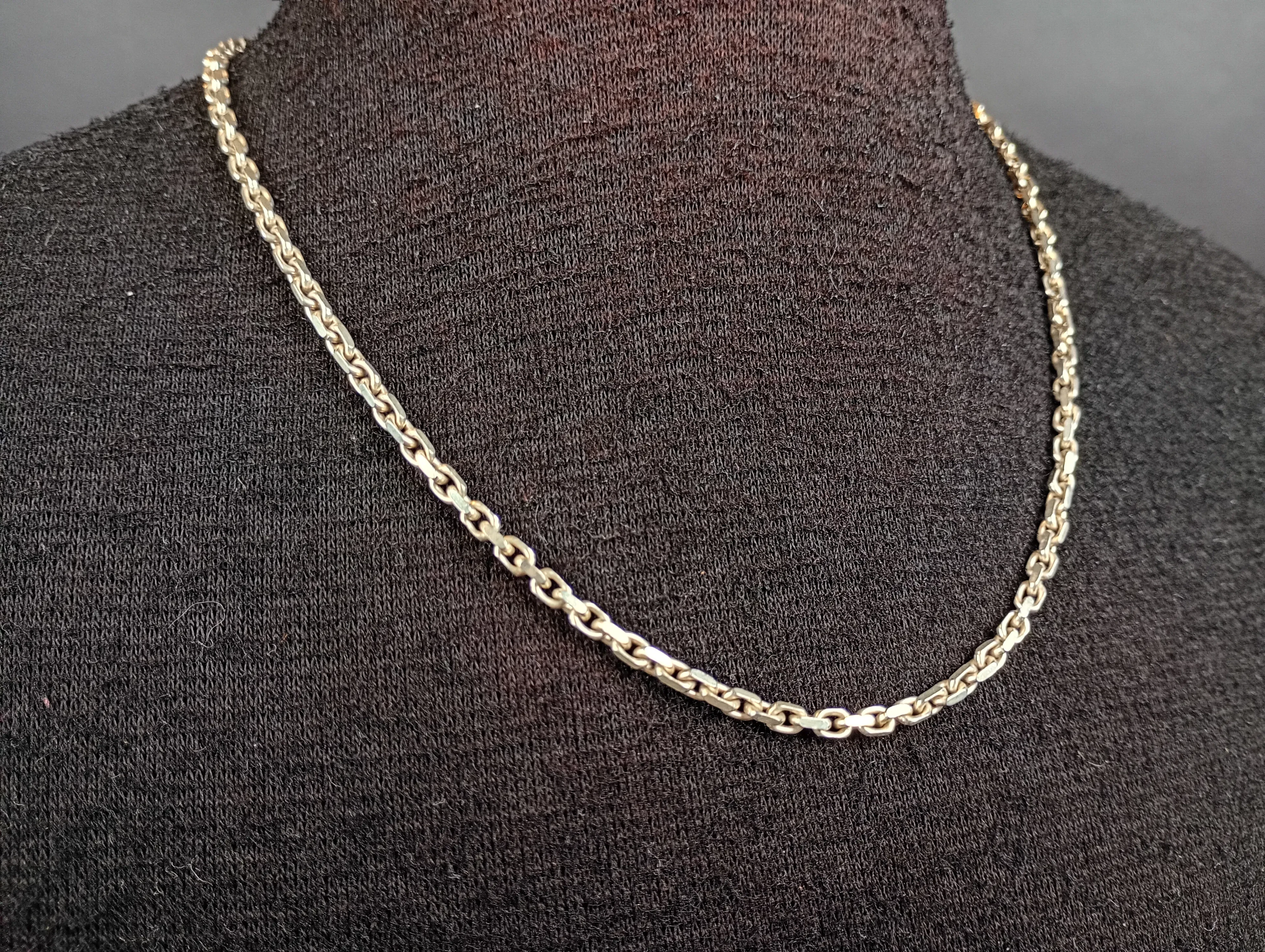 Halsband, Ankarlänk Silver