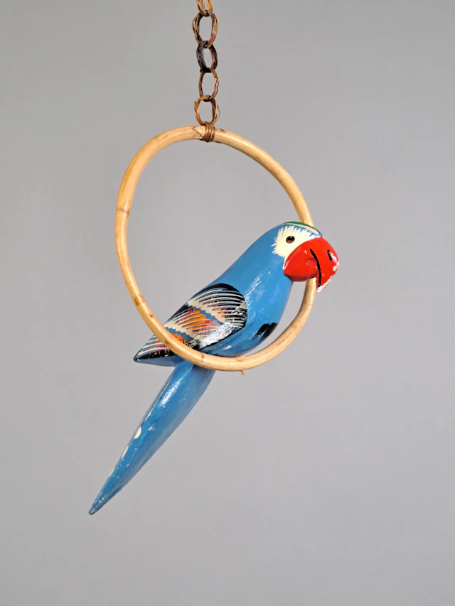 Träskulptur, Papegoja